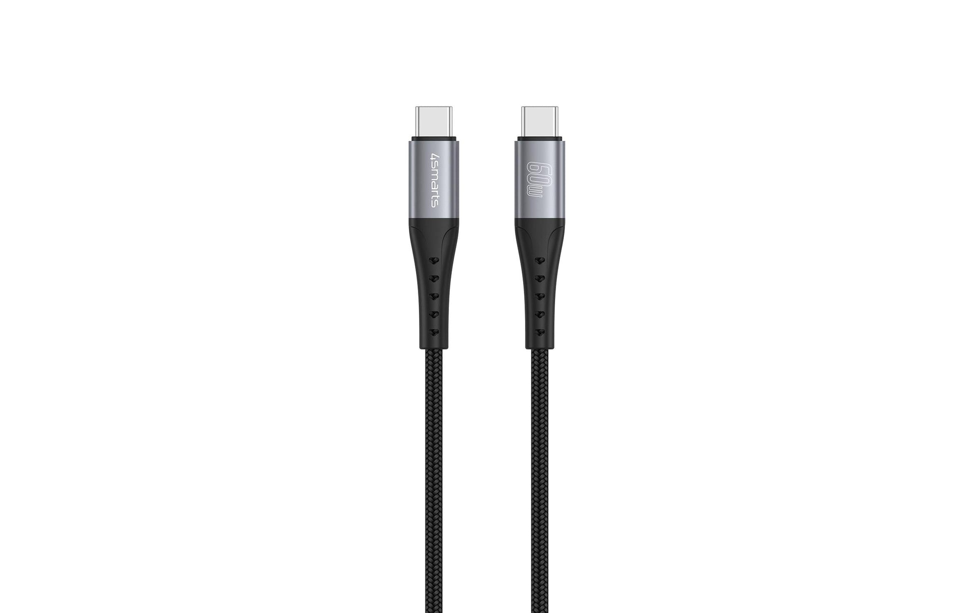 4smarts USB-C auf USB-C Kabel – USB 2.0 – 1,5 m – PD 60 W – Schwarz – für Nintendo Switch und mehr