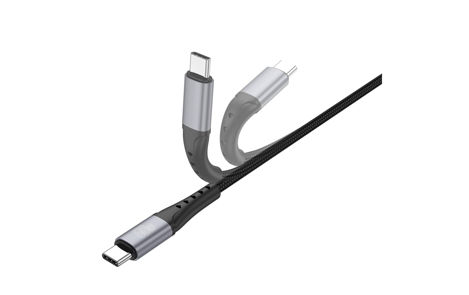 4smarts USB-C auf USB-C Kabel – USB 2.0 – 1,5 m – PD 60 W – Schwarz – für Nintendo Switch und mehr