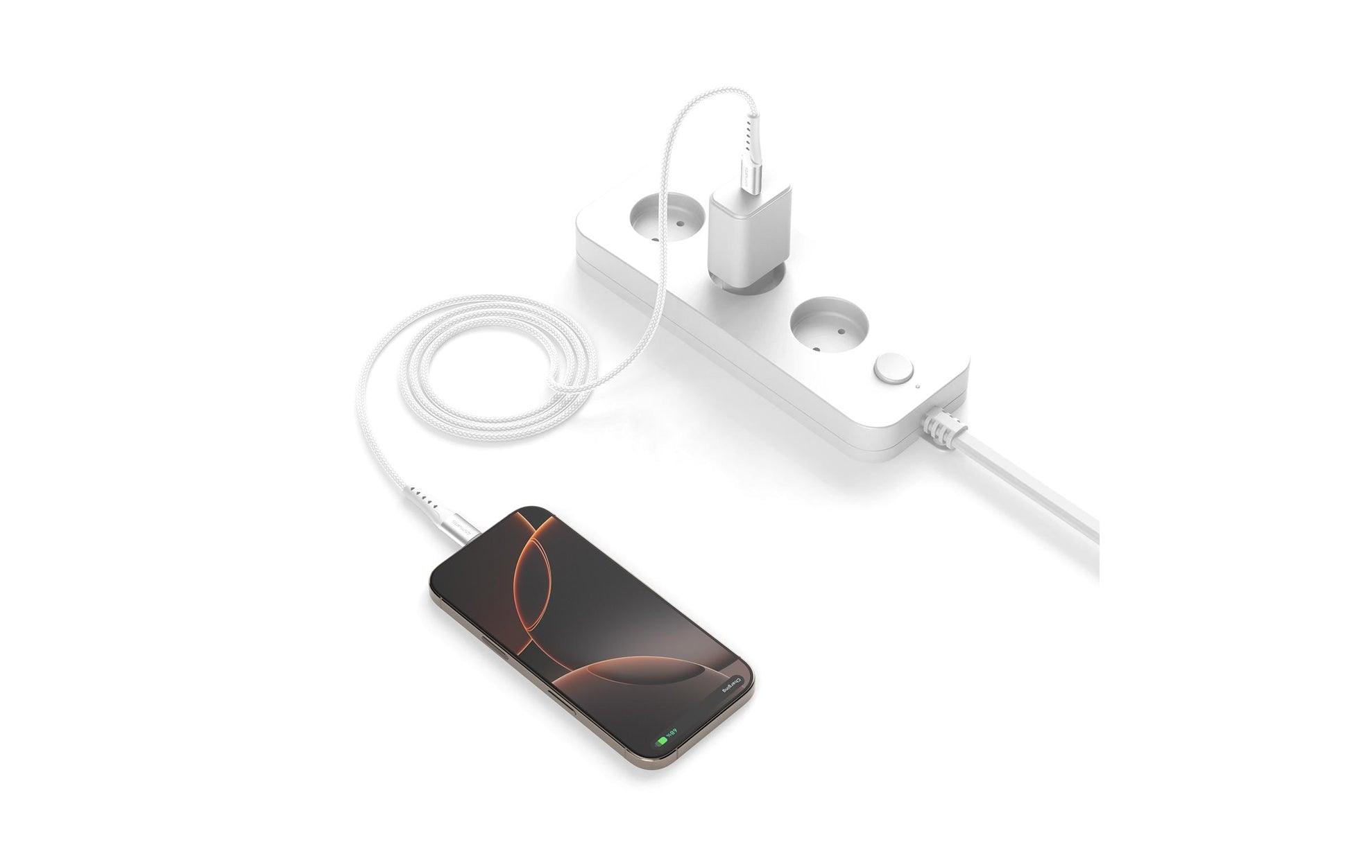 4smarts USB-C auf USB-C Kabel – USB 2.0 (480 Mbit/s) – 1,5 m – PD 60 W – Weiss – für Nintendo Switch und mehr