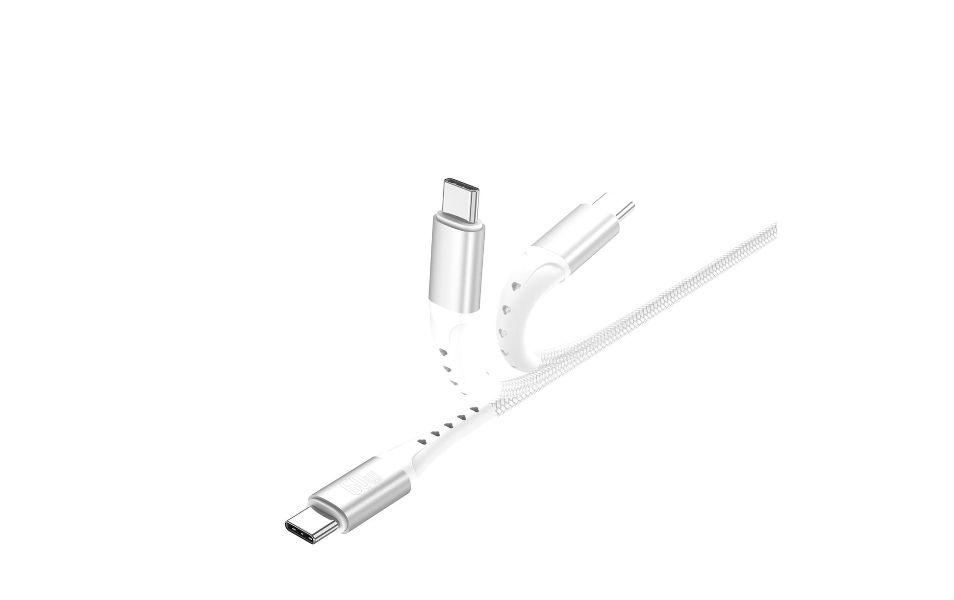 4smarts USB-C auf USB-C Kabel – USB 2.0 (480 Mbit/s) – 1,5 m – PD 60 W – Weiss – für Nintendo Switch und mehr