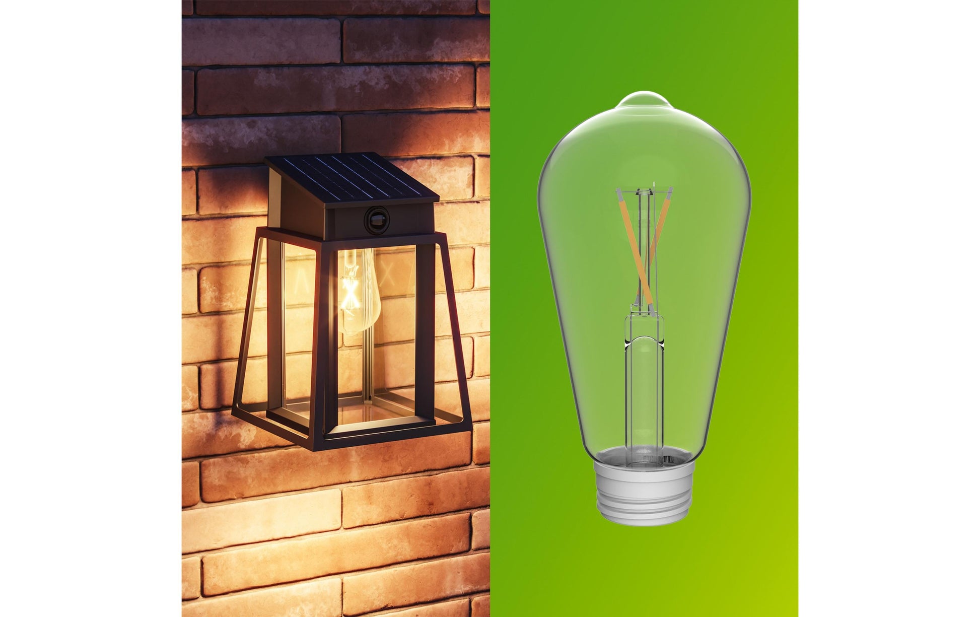 Philips Aussenwandleuchte – Warmweiss, 2700 K – IP44 – Solarbetrieb – mit Bewegungsmelder – Schwarz, Metall