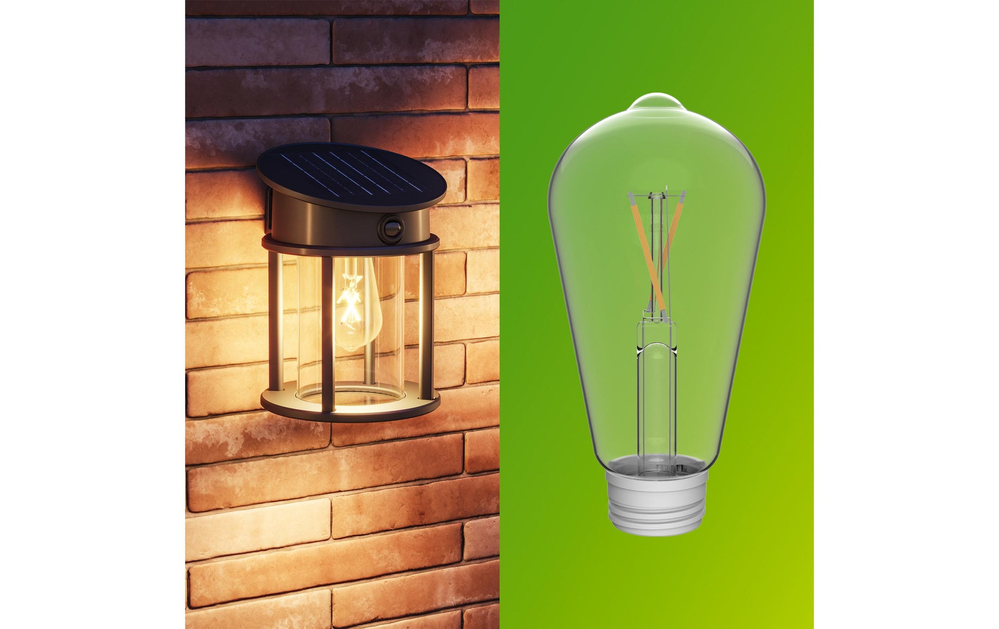 Philips Aussenwandleuchte – 2700 K, IP44, Solarbetrieb, mit Bewegungsmelder, Schwarz, Metall, Kunststoff
