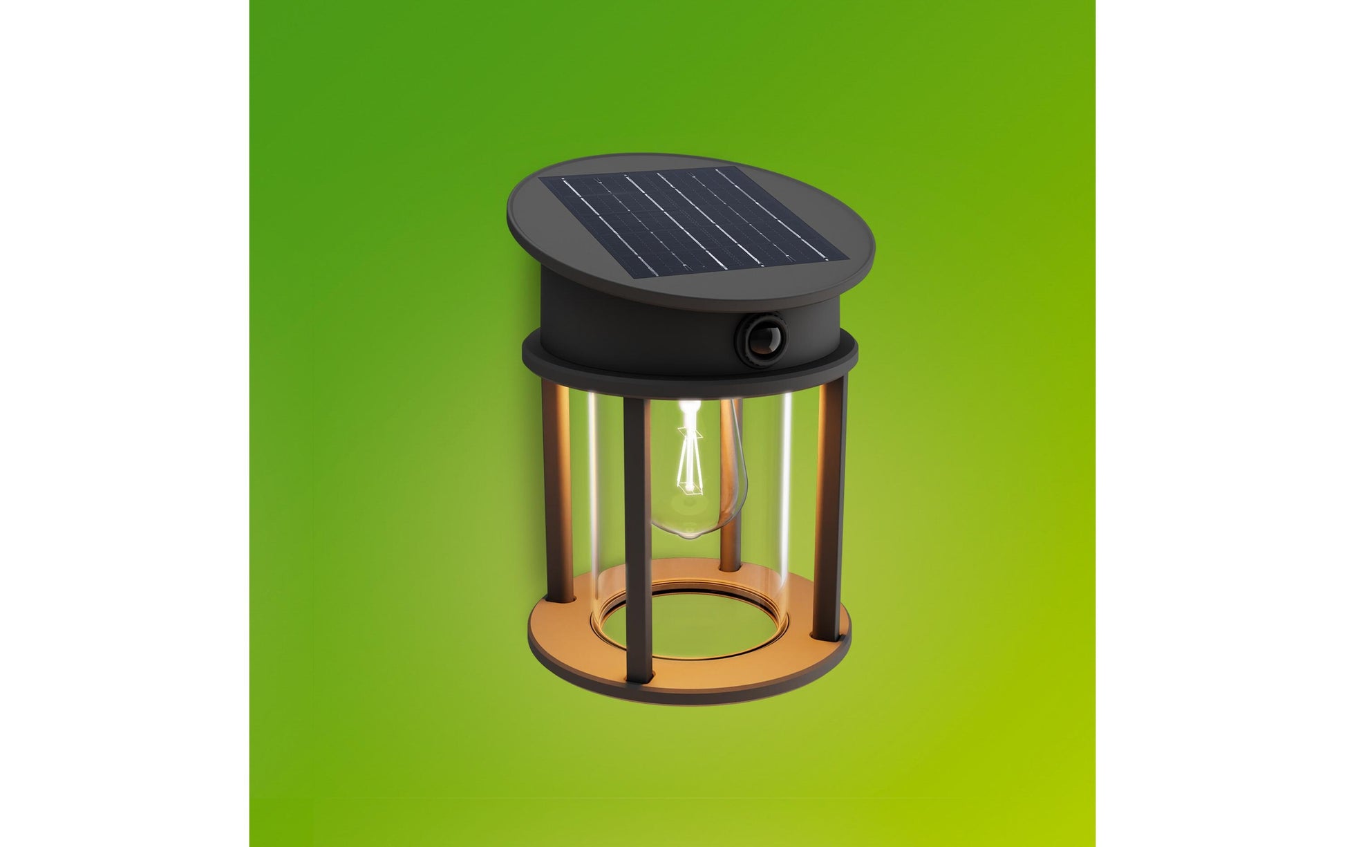 Philips Aussenwandleuchte – 2700 K, IP44, Solarbetrieb, mit Bewegungsmelder, Schwarz, Metall, Kunststoff