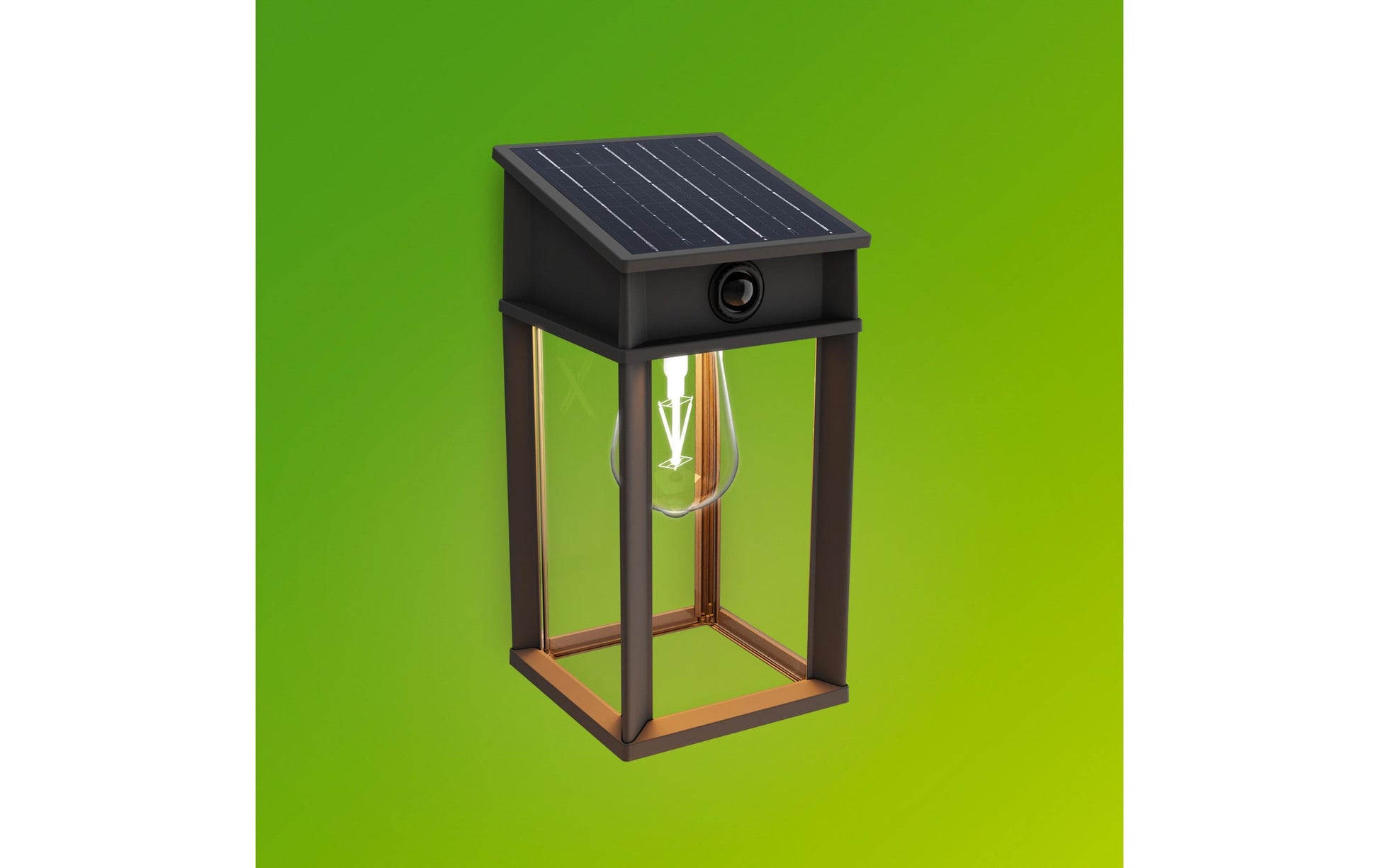 Philips Aussenwandleuchte – Warmweiss, 2700 K – IP44 – Solarbetrieb – mit Bewegungsmelder – Schwarz, Metall