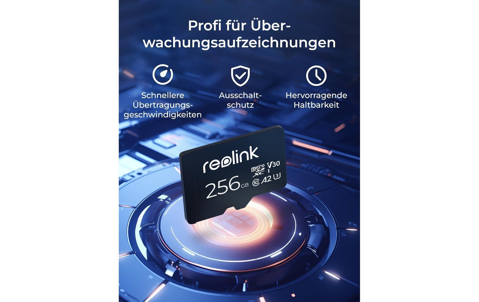 Reolink zubehör Reolink microSDXC 256 GB – UHS-I, 100/30 MB/s, ohne Adapter