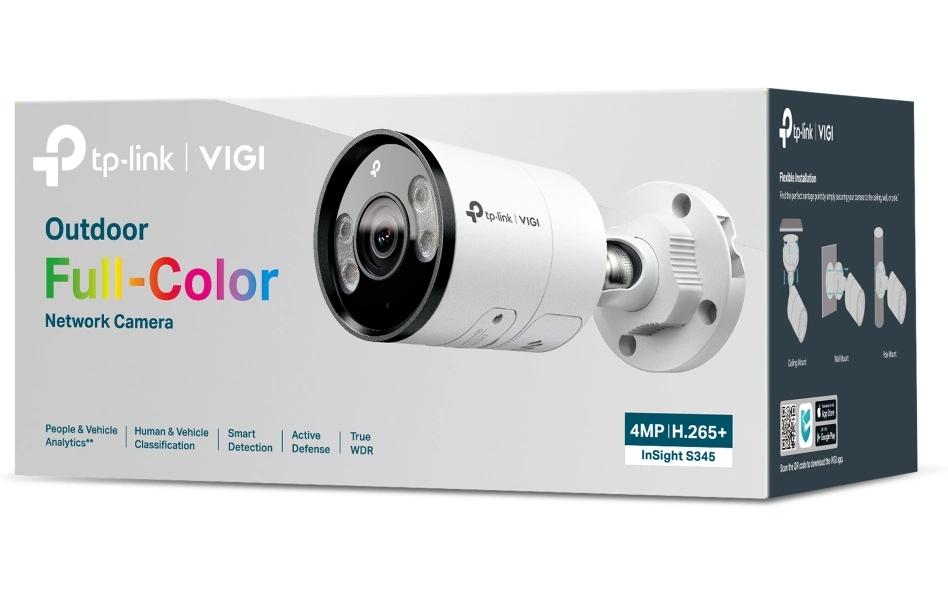 TP-Link InSight S345 Netzwerkkamera – 4 MP, PoE, IP67, Weiss