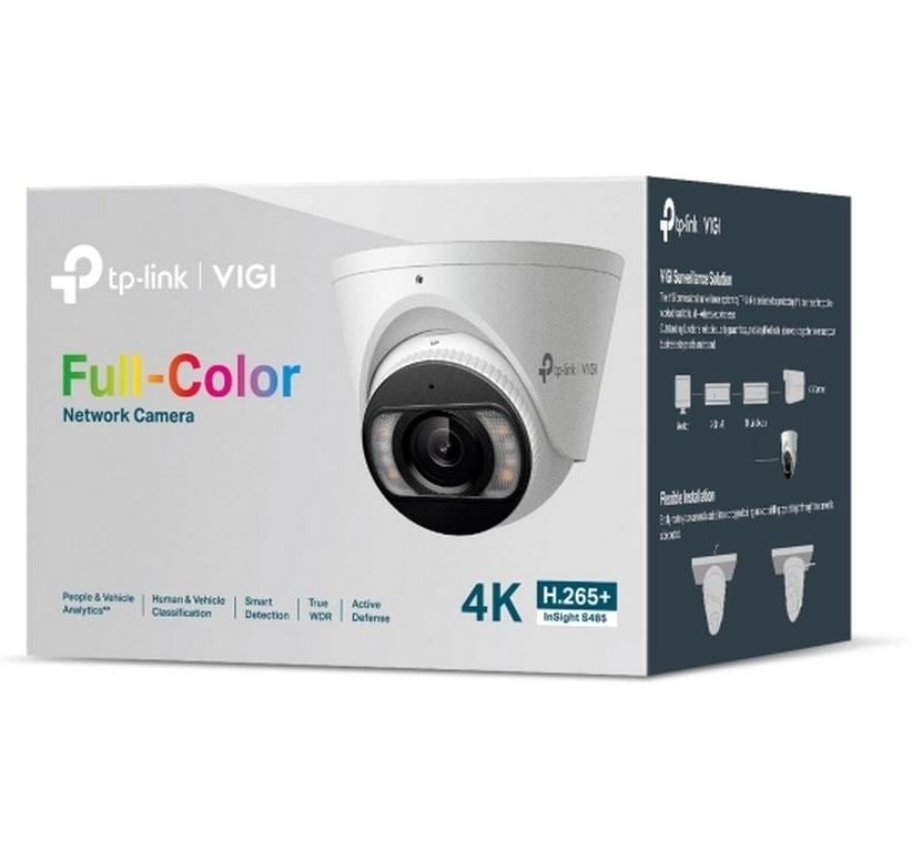 TP-Link InSight S485 4 mm Netzwerkkamera – 8 MP, 4K, IP67, Weiss