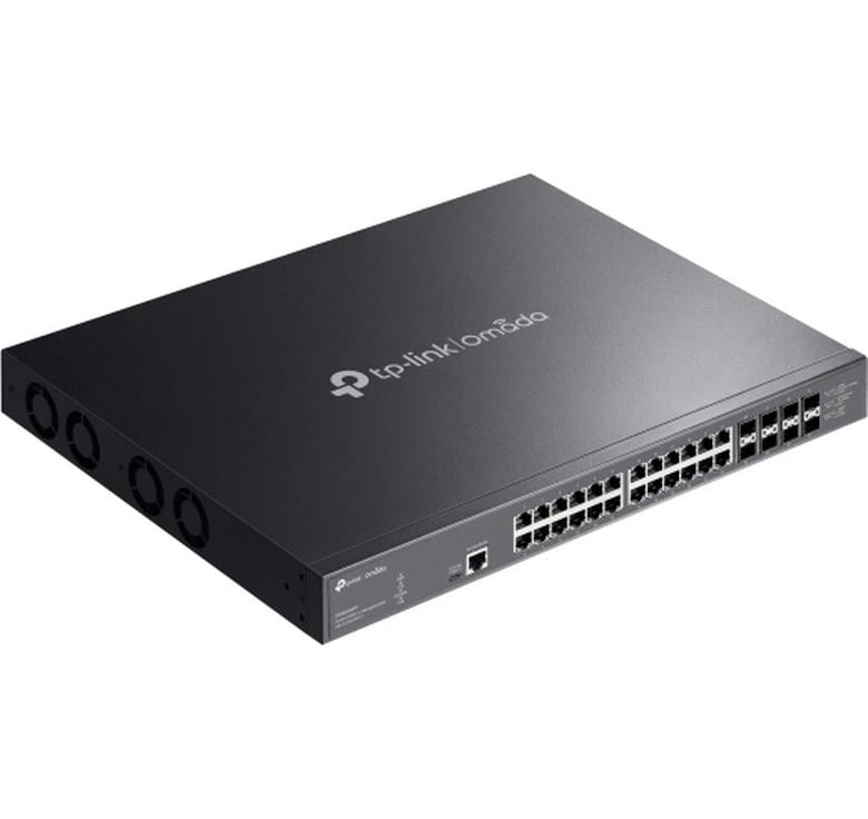 TP-Link Omada – Managed Switch – 24×10G, 8×SFP+, L2+, PoE++ 770 W, 19" Rack