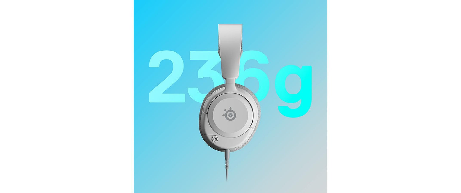 SteelSeries Arctis Nova 1P – Over-Ear Gaming-Headset – USB-C – für PS5/PC/Xbox, u. a. – weiss