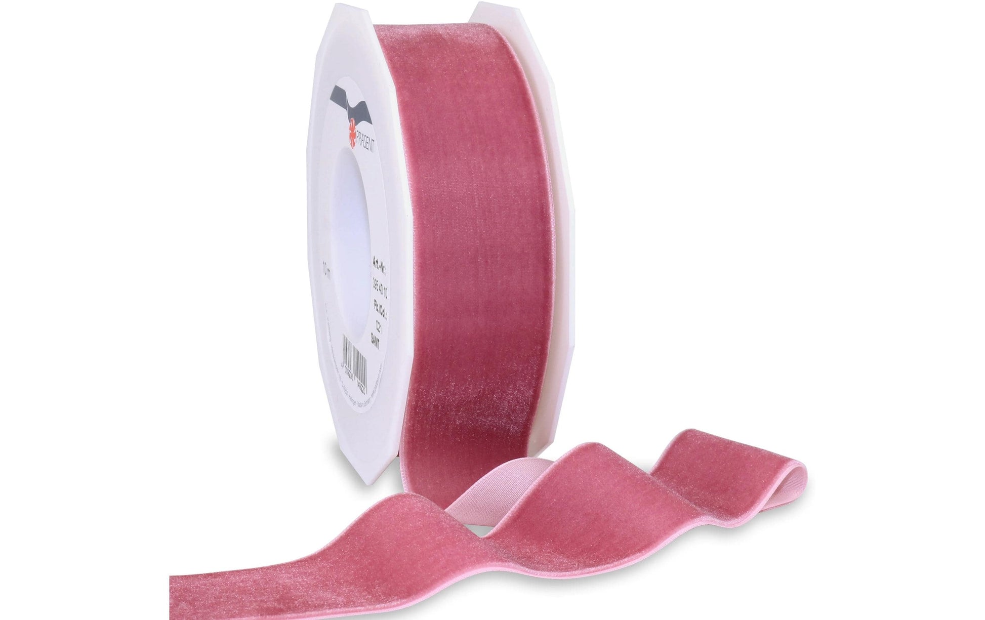 Pattberg Samt Geschenkband Altrosa – 40 mm × 10 m