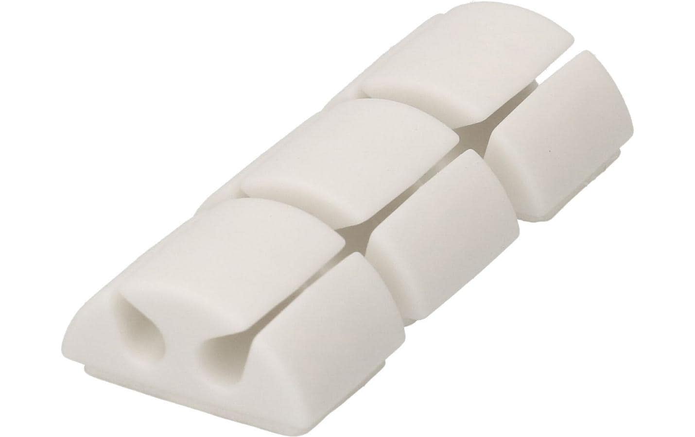 Max Hauri AG Max Hauri Klettkabelbinder, 40×20 mm, 6er-Pack – weiss