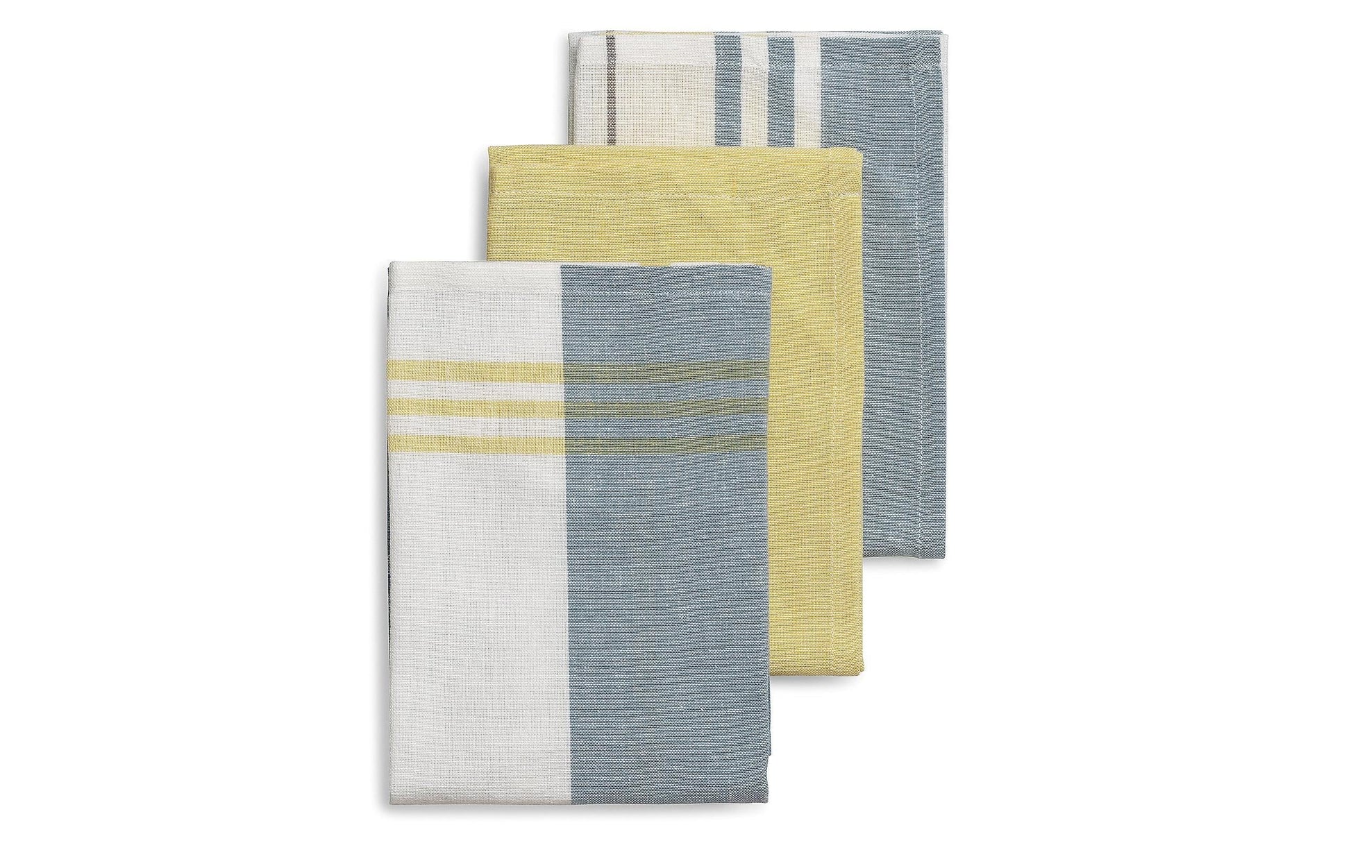 Kela Waschlappen Pasado – gelb – 45 × 65 cm – Baumwolle – 3er-Set