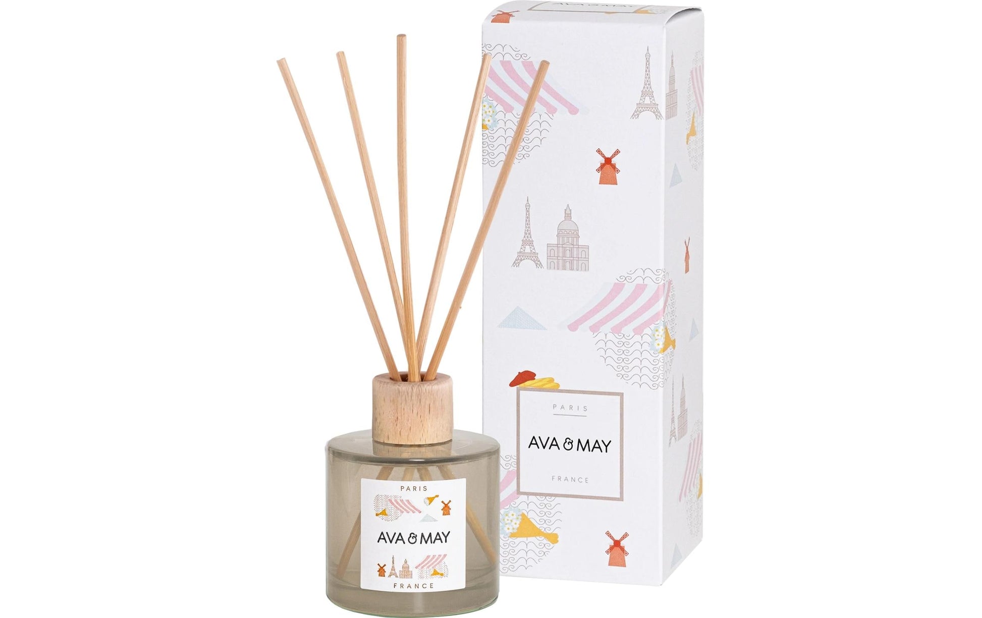 AVA & MAY Duftstäbchen Paris Rose – 100 ml
