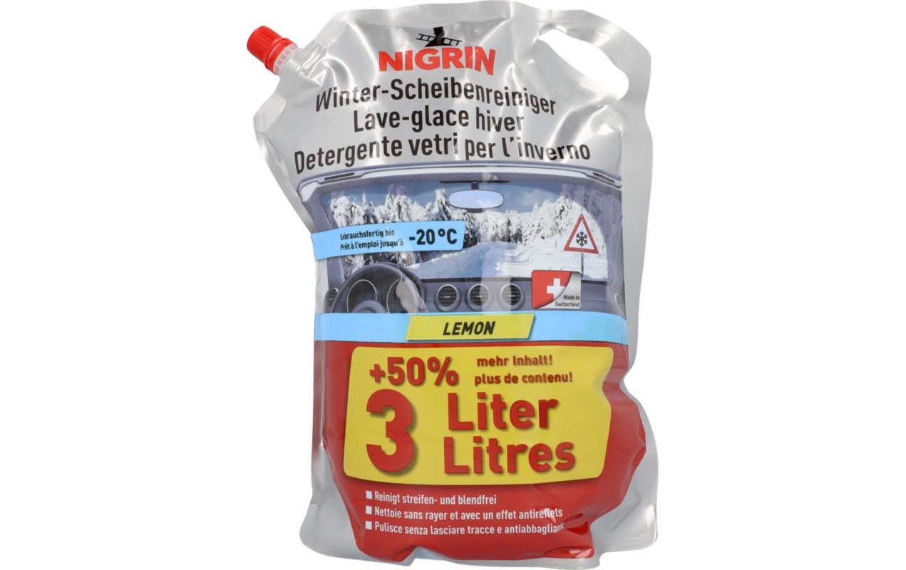 Nigrin Scheibenreiniger Lemon – für Windschutzscheibe – 3 l