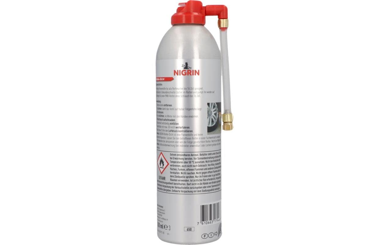 Nigrin Reifendichtmittel – für Reifen – 500 ml