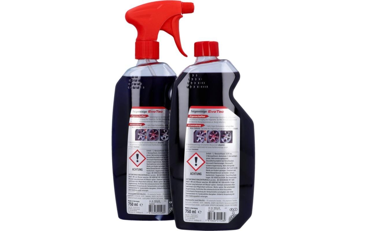 Nigrin EvoTec Felgenreiniger – für Felgen – 750 ml – 2 Stk.
