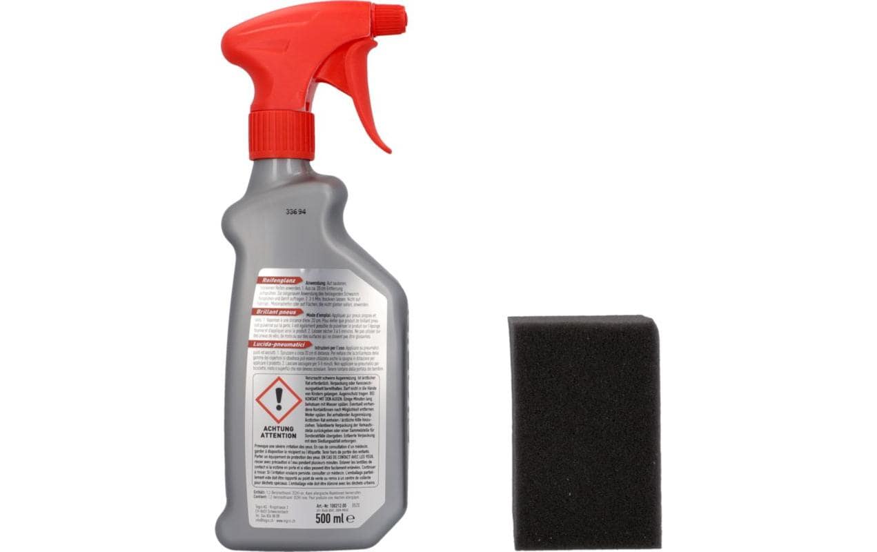 Nigrin Reifen-Glanz Gummipflege Wet-Look – für Reifen & Gummi – 500 ml