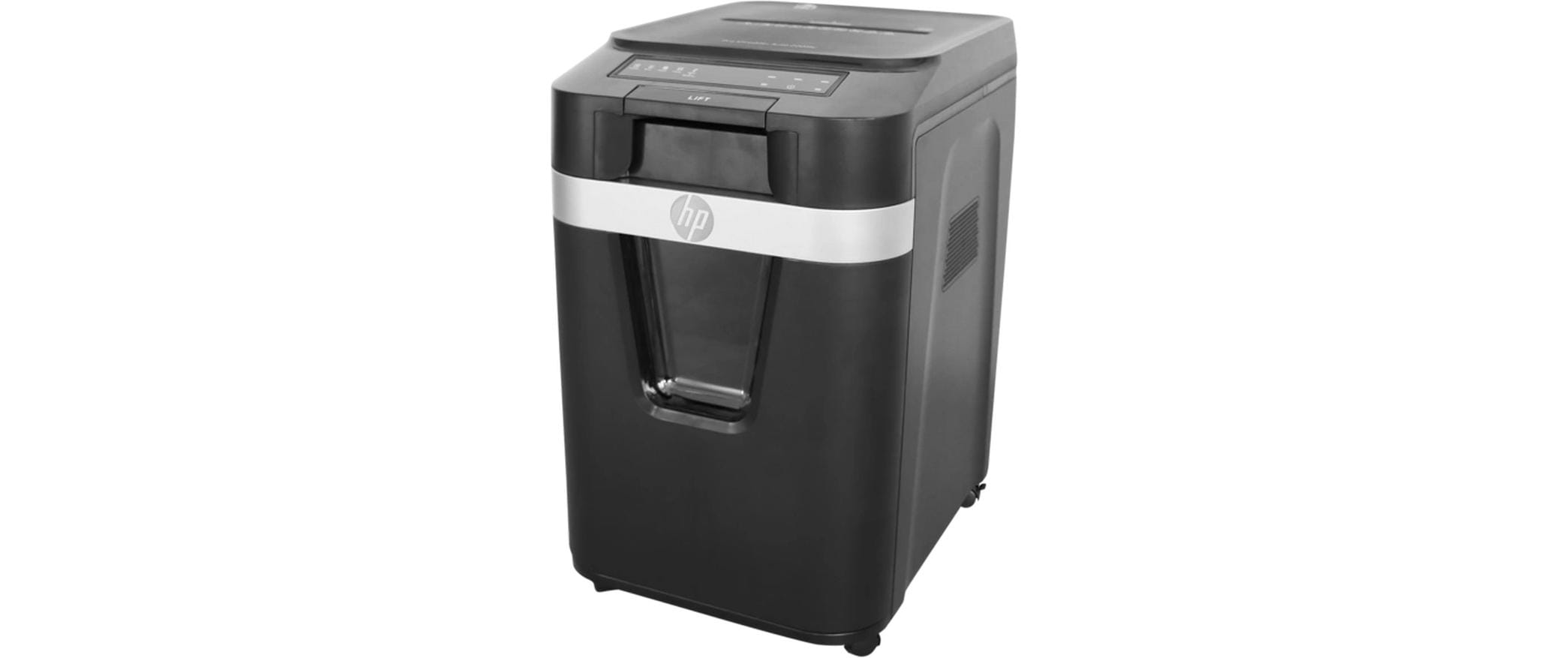 HP ProShred Auto 200MC – Aktenvernichter mit Autofeed 200 Blatt, DIN P-5, Mikroschnitt 2 × 12 mm, 32,2 l