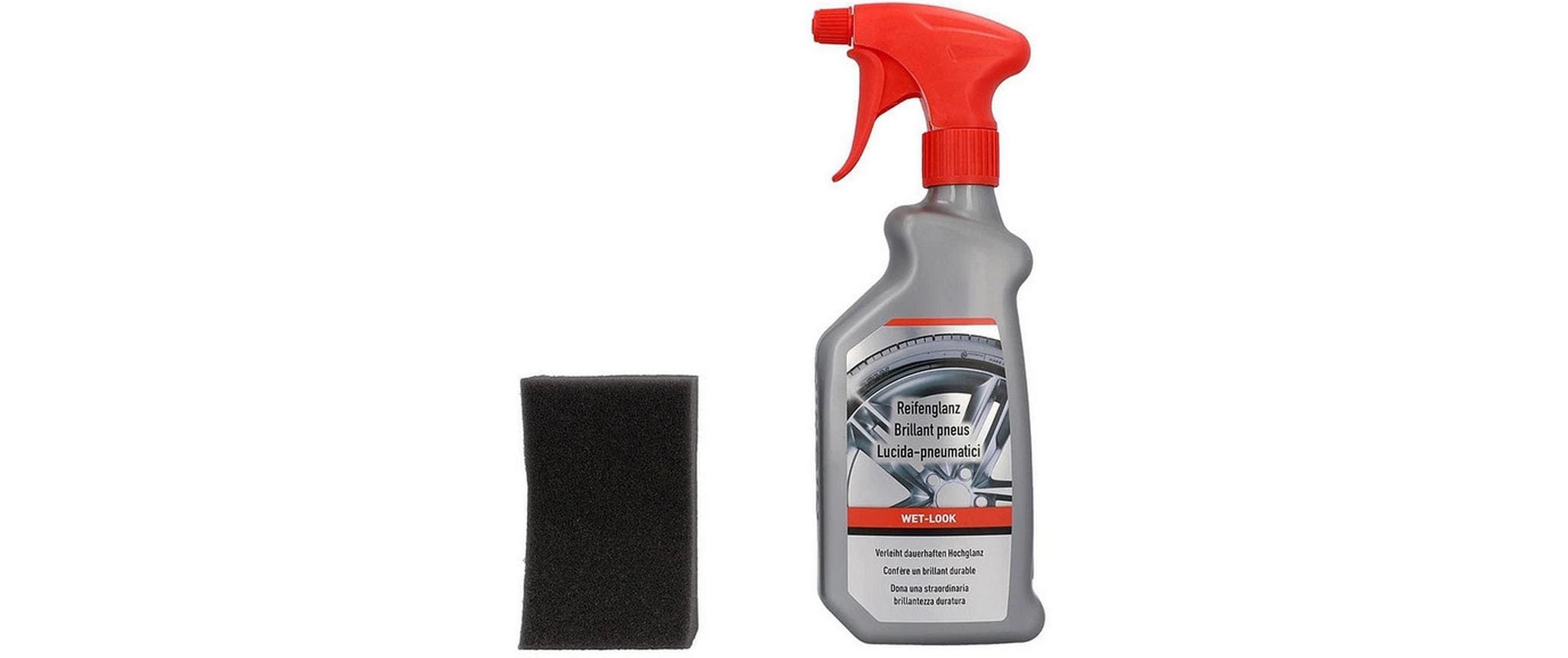 Nigrin Reifen-Glanz Gummipflege Wet-Look – für Reifen & Gummi – 500 ml