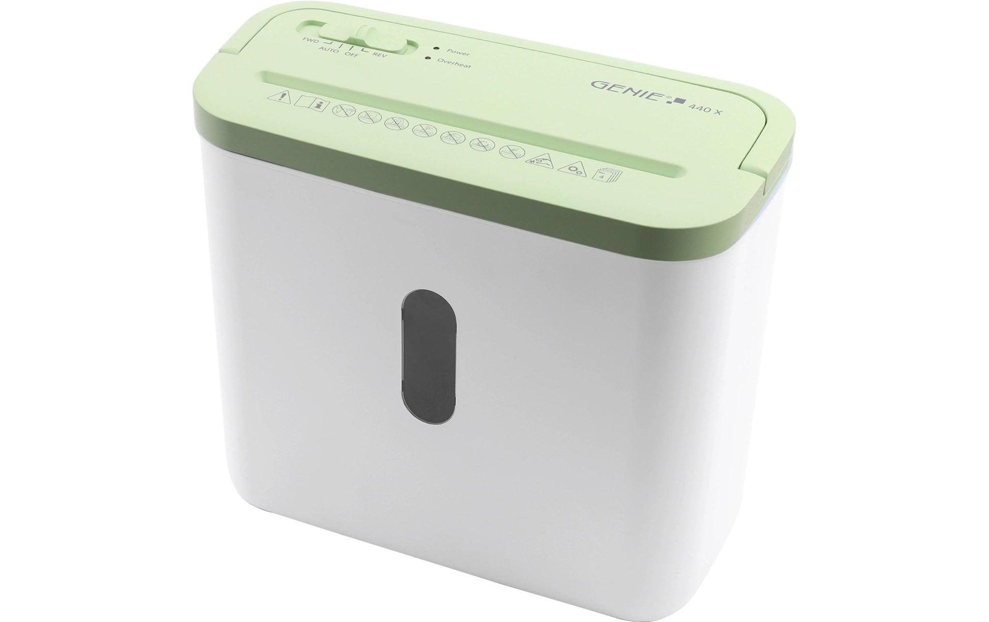 Genie 440X Aktenvernichter – Streifenschnitt, P-4, 4 × 38 mm, 4 Blatt, 8 l