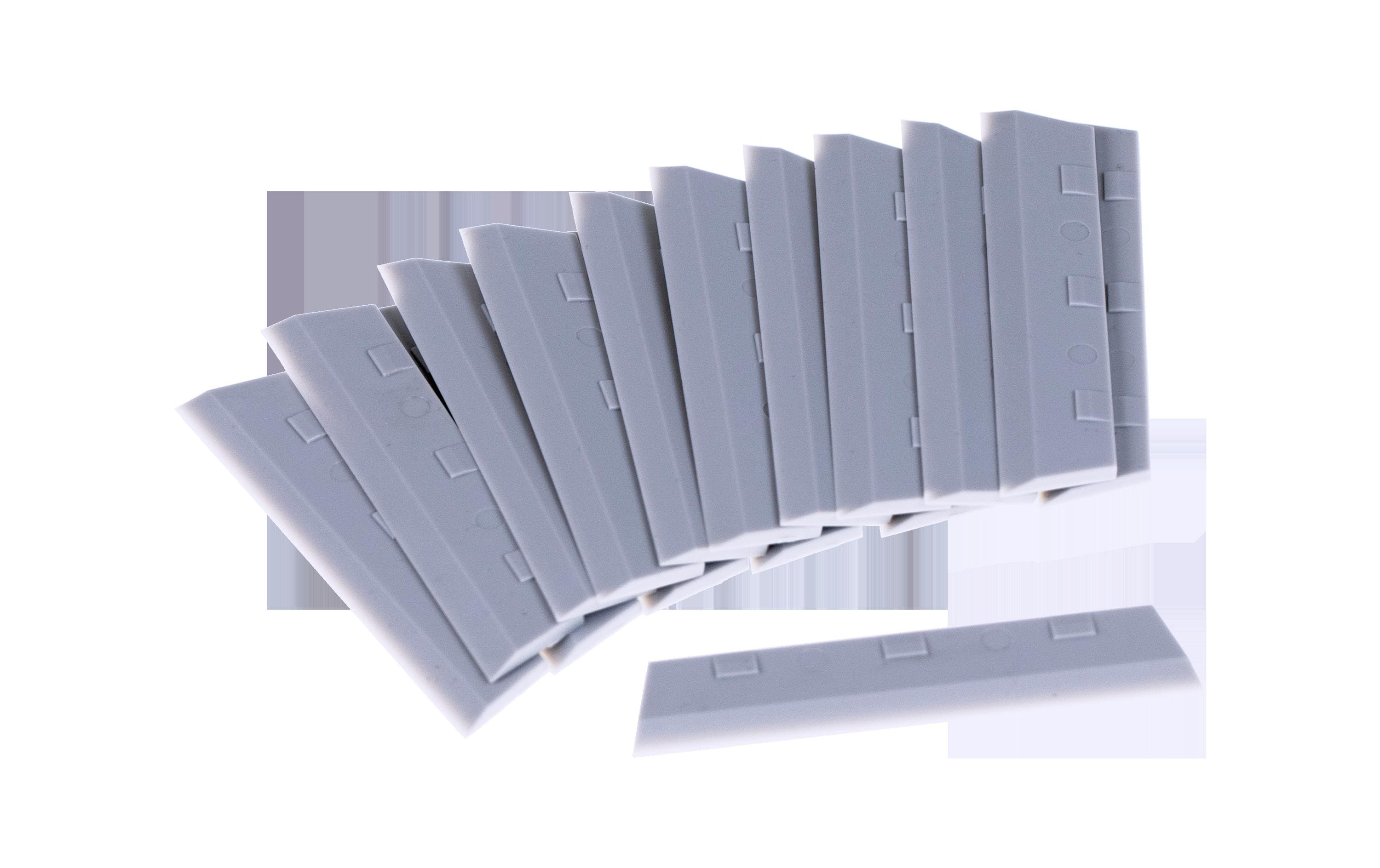 Edi baur Schaber SAFE XL – Kunststoff Ersatzklinge – für Glaskeramik-Kochfeld – 50 Stk.