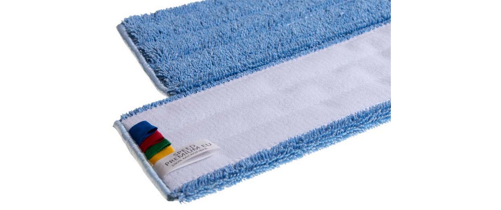 Edi Baur Klettmoppbezug Speed Premium – Polyamid (PA), Blau, 40 cm