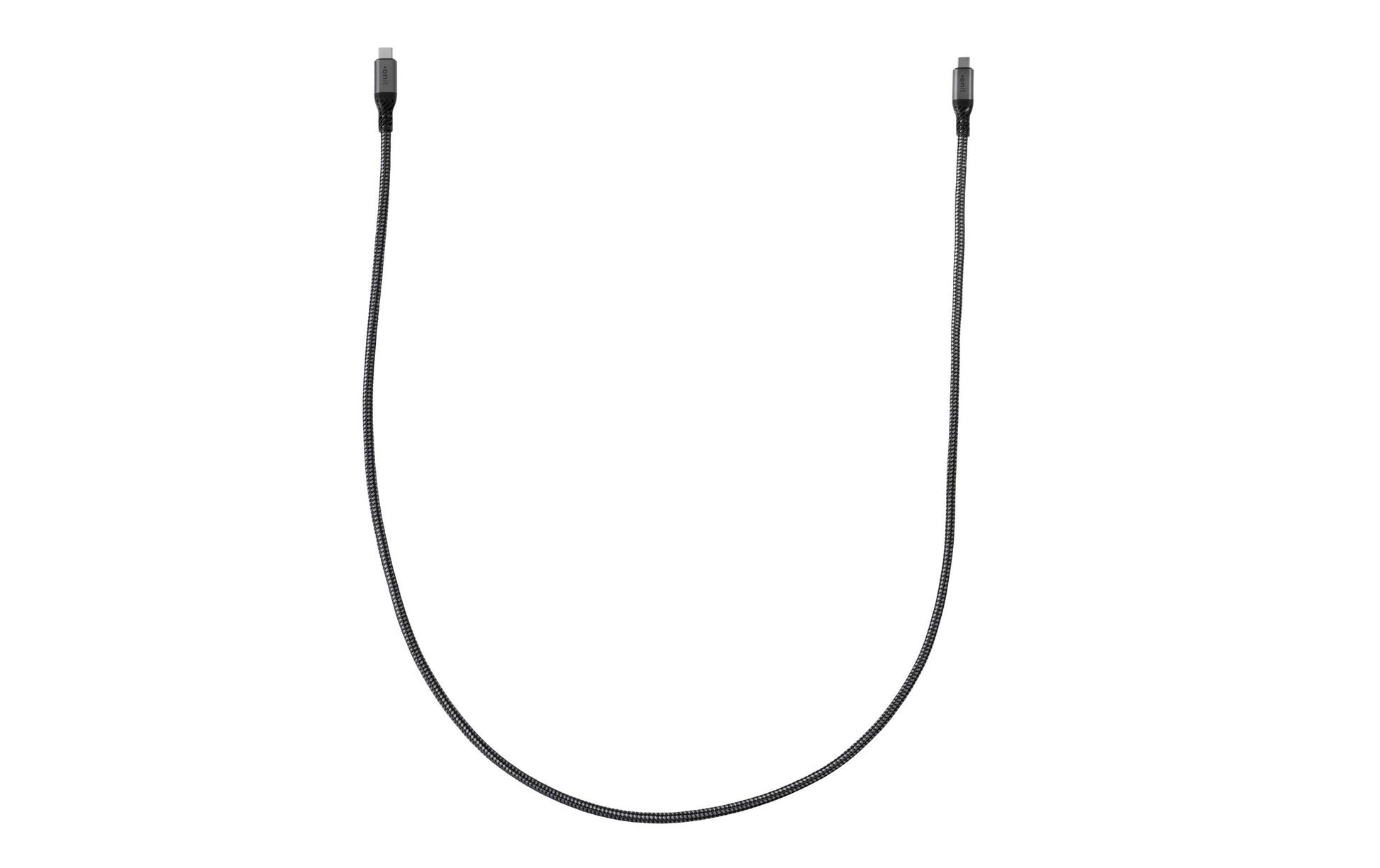 ONIT USB-C auf USB-C Kabel – USB4 80 Gbit/s – 1 m – PD 240 W – Textilmantel – Schwarz