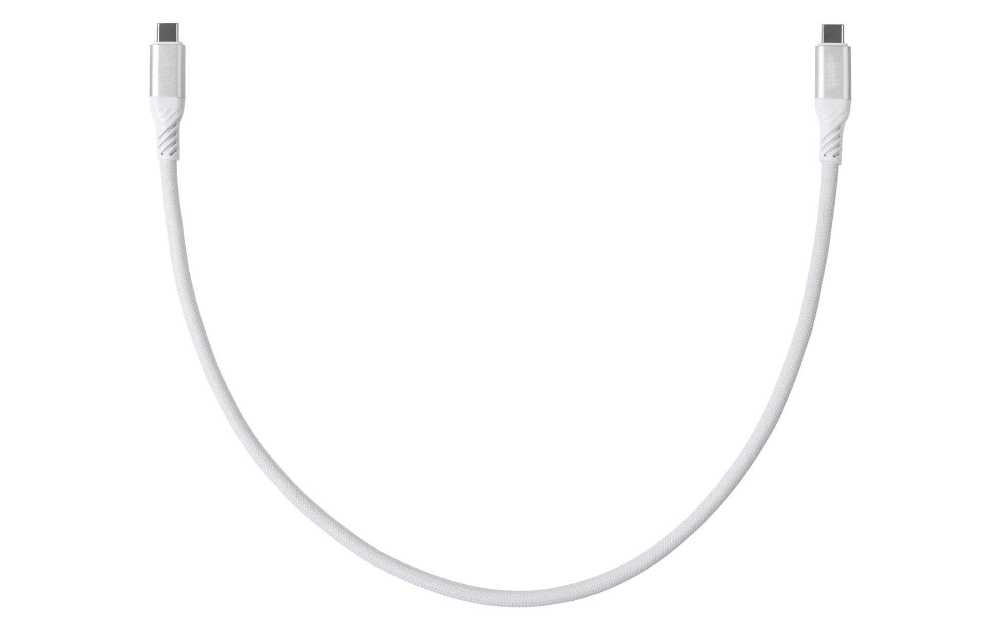 ONIT USB-C auf USB-C Kabel – USB4 80 Gbit/s – 0,5 m – PD 240 W – Textilmantel, Verstärkt – Weiss