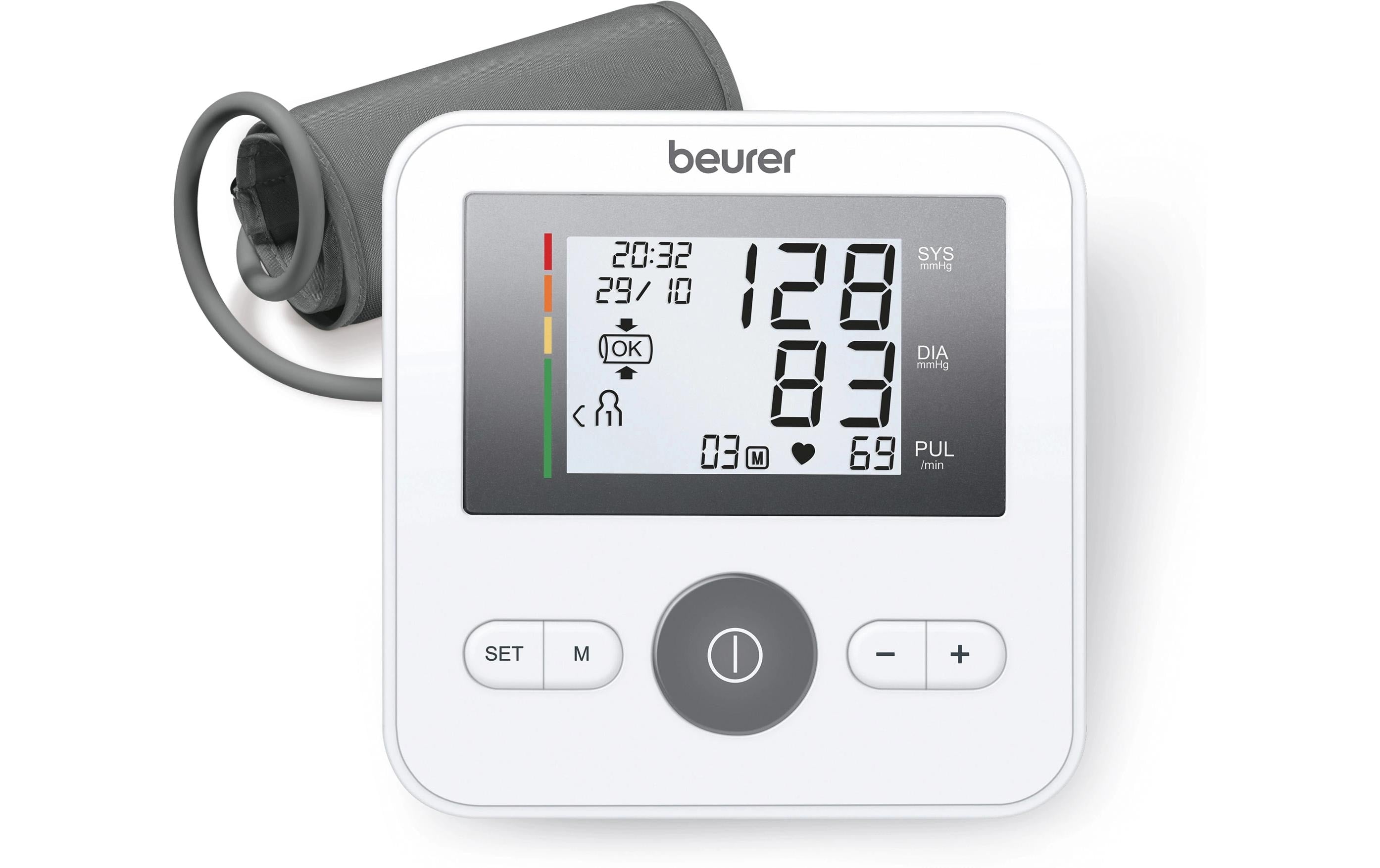 Beurer Oberarm-Blutdruckmessgerät BM27+ – für Oberarmumfang 22–42 cm – App-kompatibel