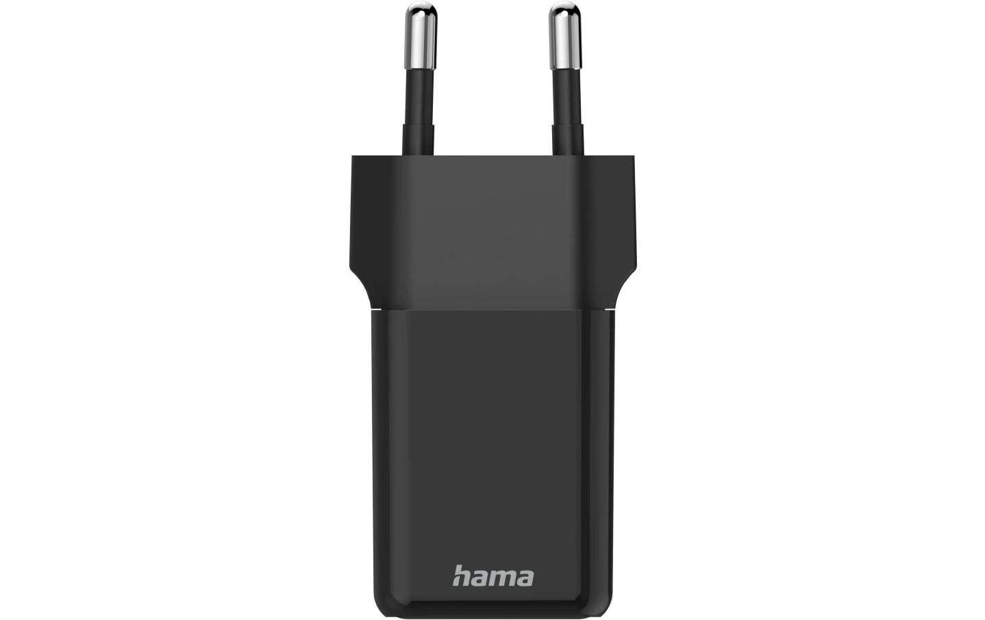 Hama 00201987 USB-Wandladegerät 45 W – USB-C×1 – PD 3.0, QC 3.0, GaN – EU-Stecker (Typ C), Schwarz