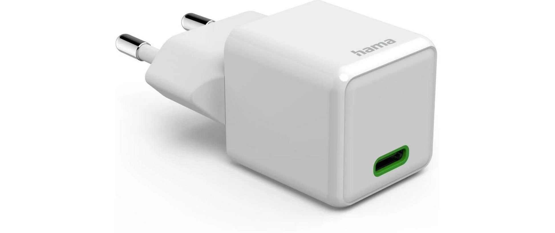 Hama 00201980 USB-Ladegerät 20 W – USB-C×1, PD 3.0, QC 3.0 – für Smartphone – Weiss