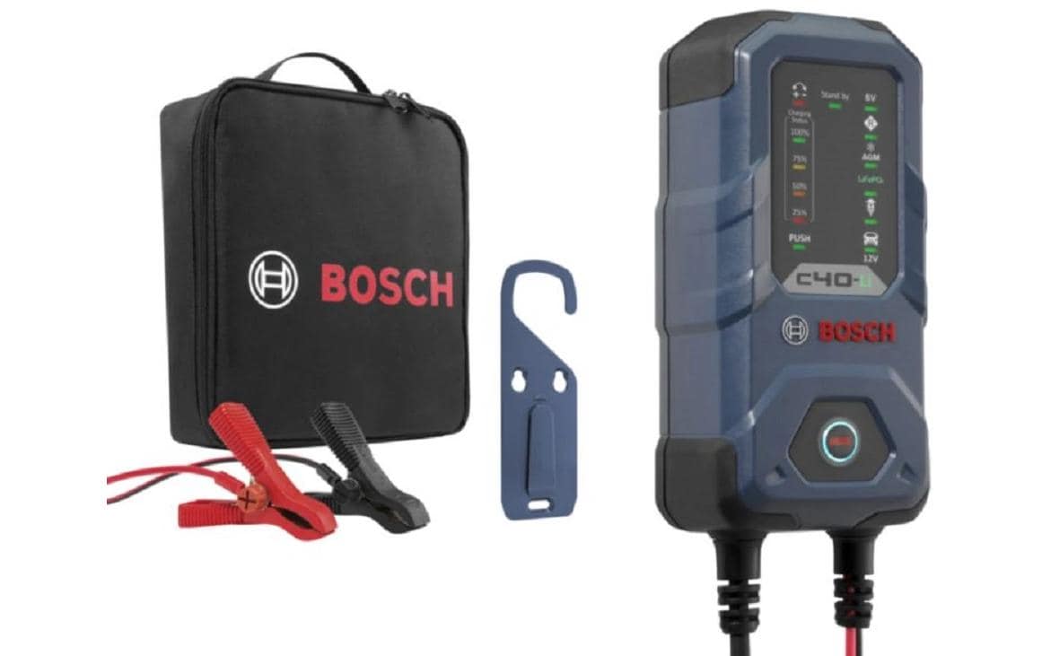 Bosch C40-Li Batterieladegerät 12 V, 5 A – für Autos, Blei-Säure, Erhaltungsladung