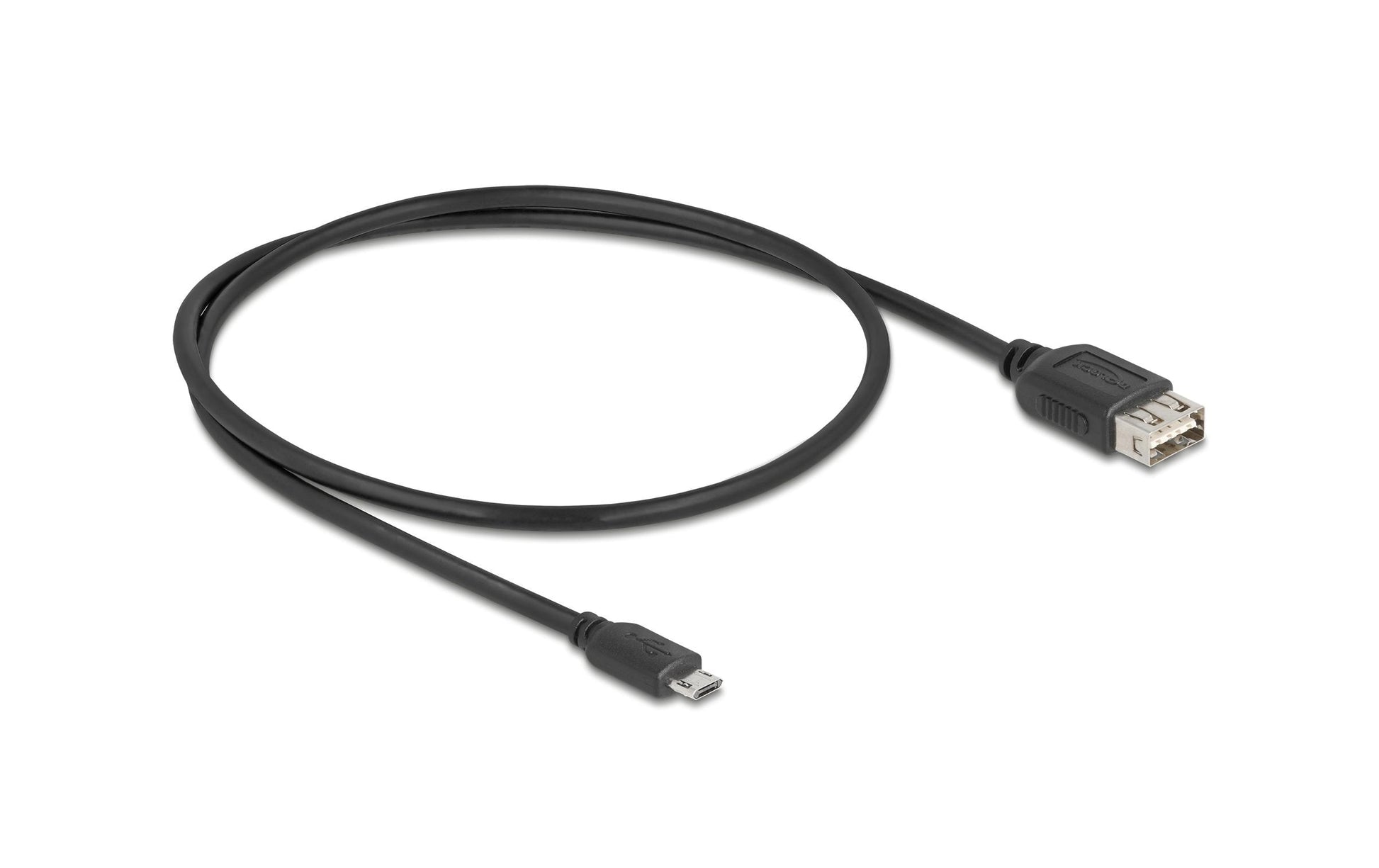 DeLOCK USB-A auf Micro-USB-B Kabel – USB 2.0 (480 Mbit/s) – 0,5 m – Schwarz