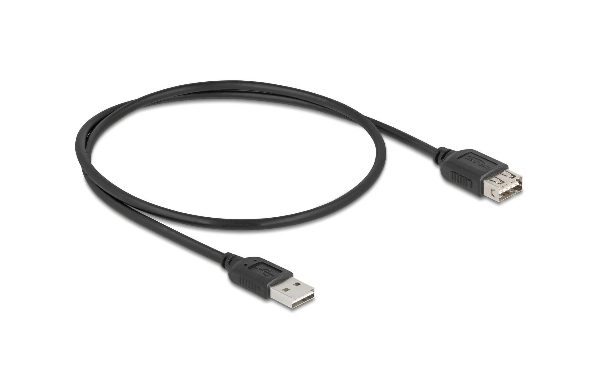 DeLOCK USB-A Verlängerungskabel (Stecker auf Buchse) – USB 2.0 (480 Mbps) – 0,5 m – beidseitig einsteckbar