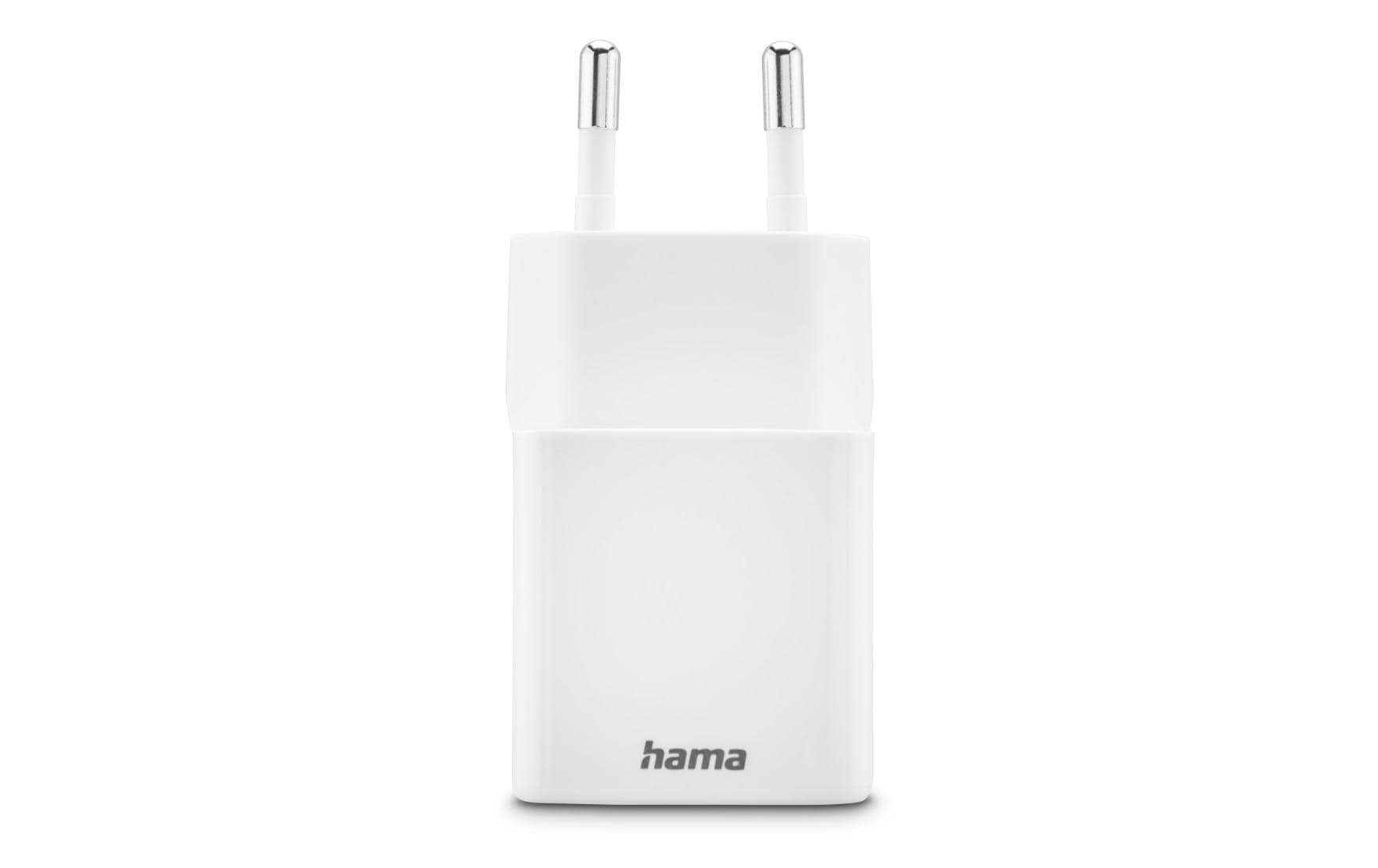 Hama 00201992 USB-Ladegerät 30 W – USB-C×1, USB-A×1 – PD 3.0, QC 3.0 – Weiss