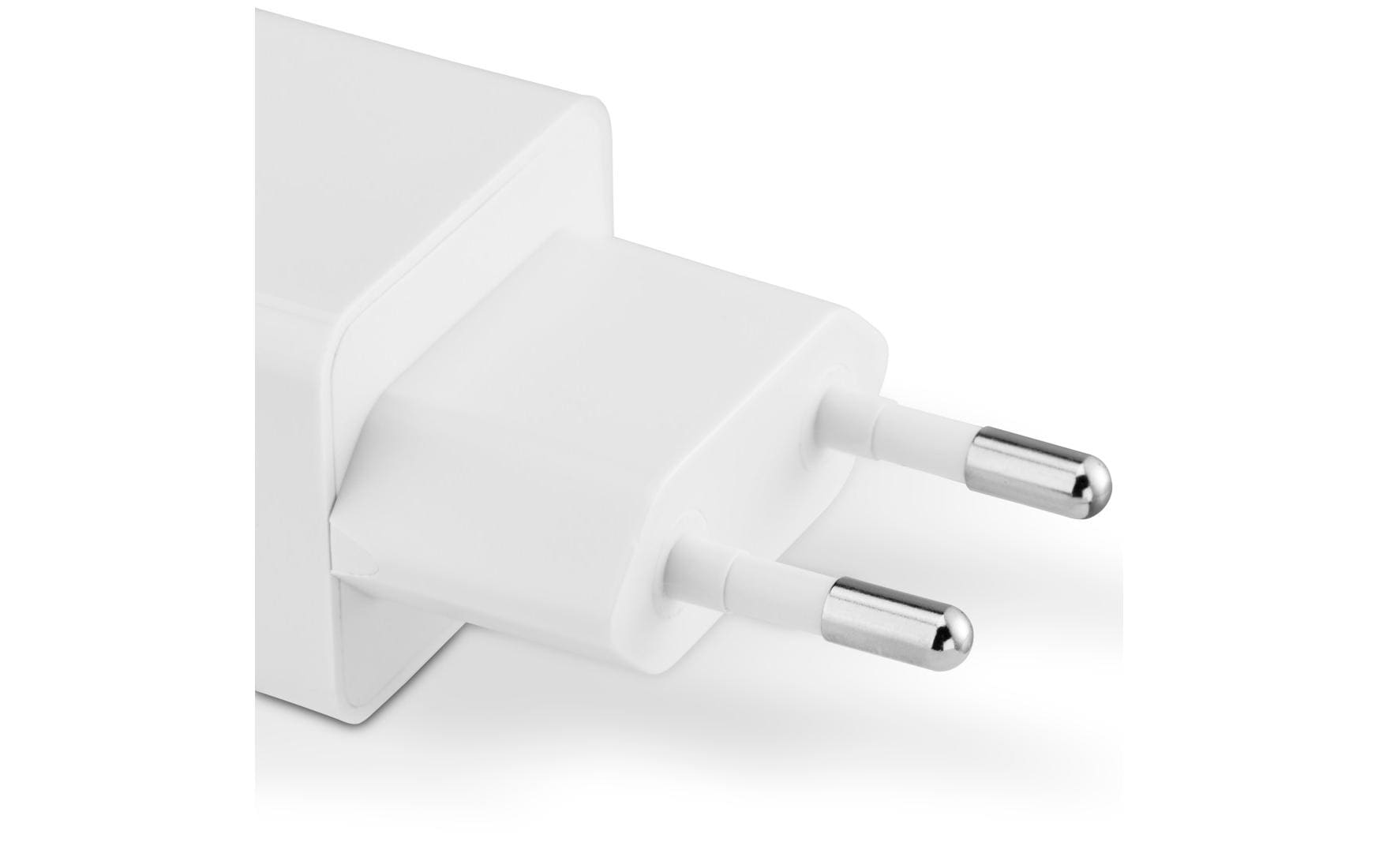 Hama 00201991 USB-Ladegerät 20 W – USB-C×1, USB-A×1 – PD, QC 3.0 – für Kopfhörer, Powerbank u. a. – Weiss