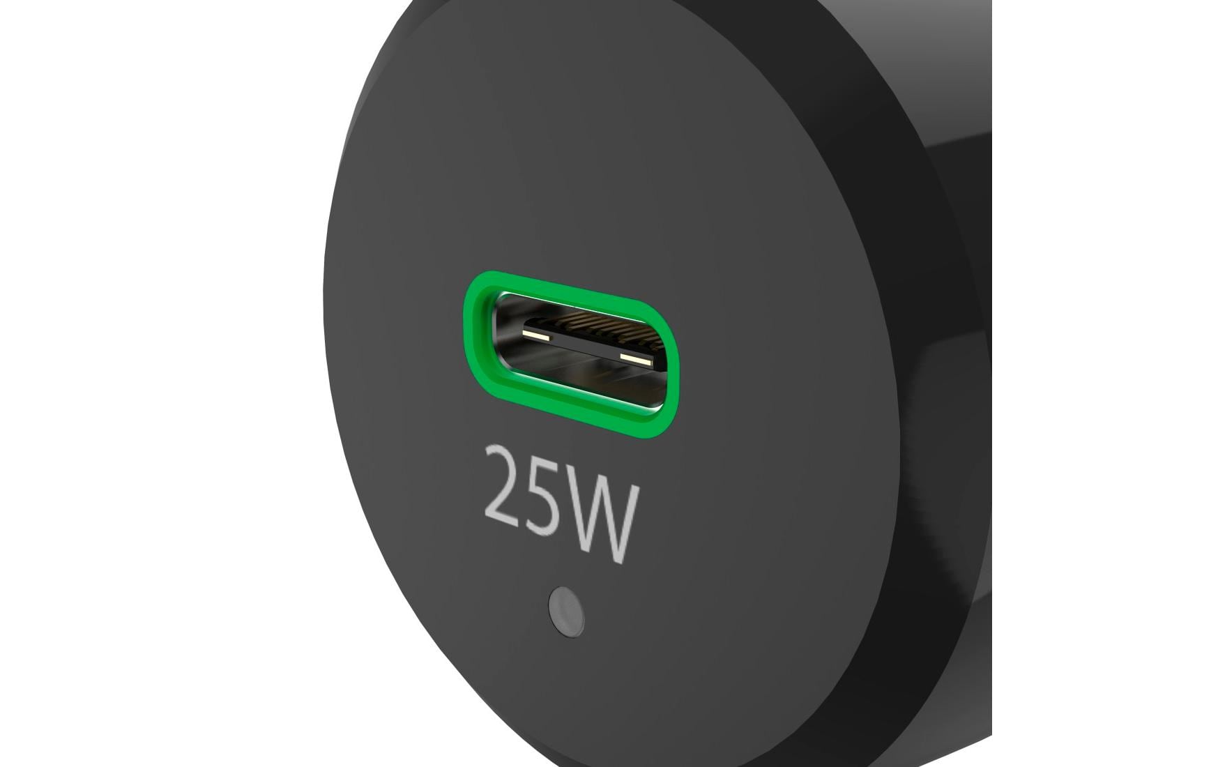 Hama 00201614 Auto-Ladegerät 25 W – USB-C×1 – 12 V KFZ-Stecker – Schwarz