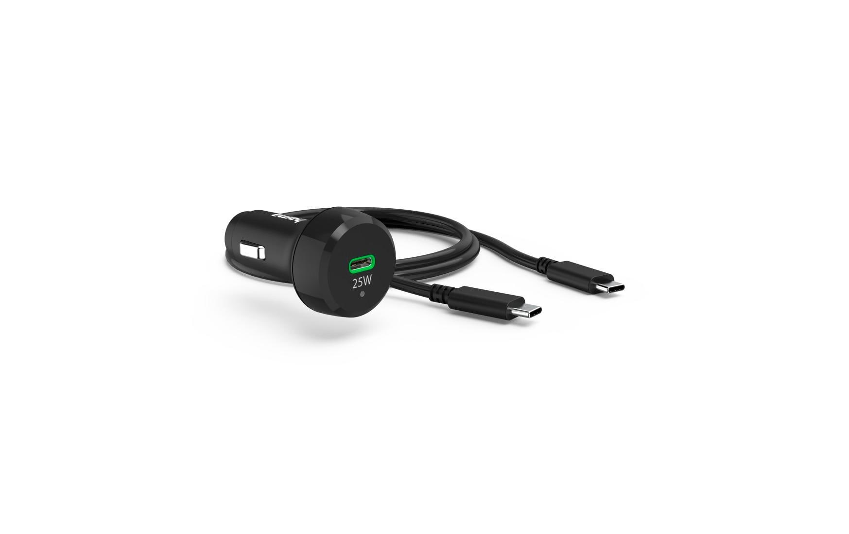 Hama 00201614 Auto-Ladegerät 25 W – USB-C×1 – 12 V KFZ-Stecker – Schwarz