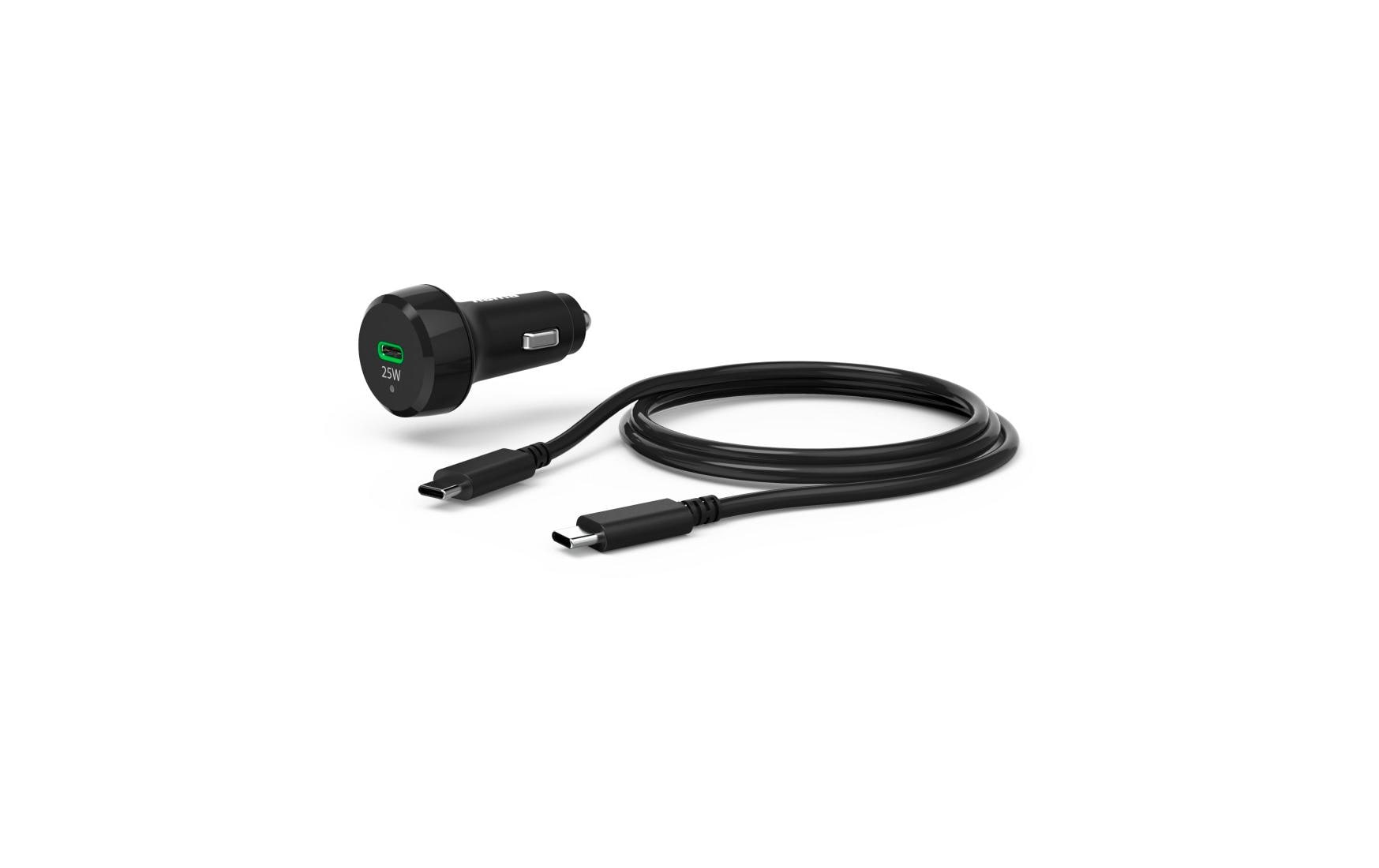 Hama 00201614 Auto-Ladegerät 25 W – USB-C×1 – 12 V KFZ-Stecker – Schwarz