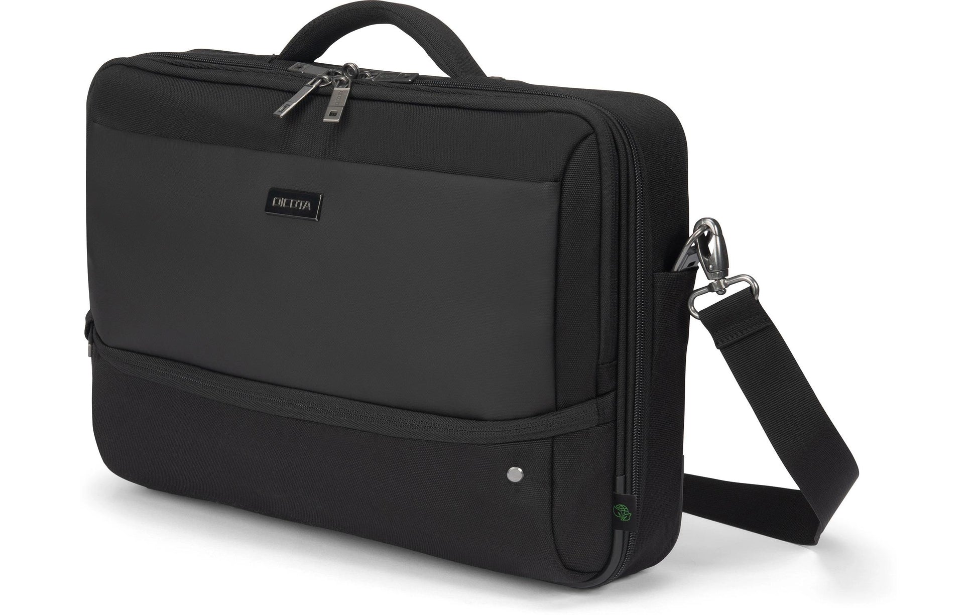 DICOTA Notebook-Tasche bis 16" – abschliessbar, Recyceltes Polyester – Schwarz