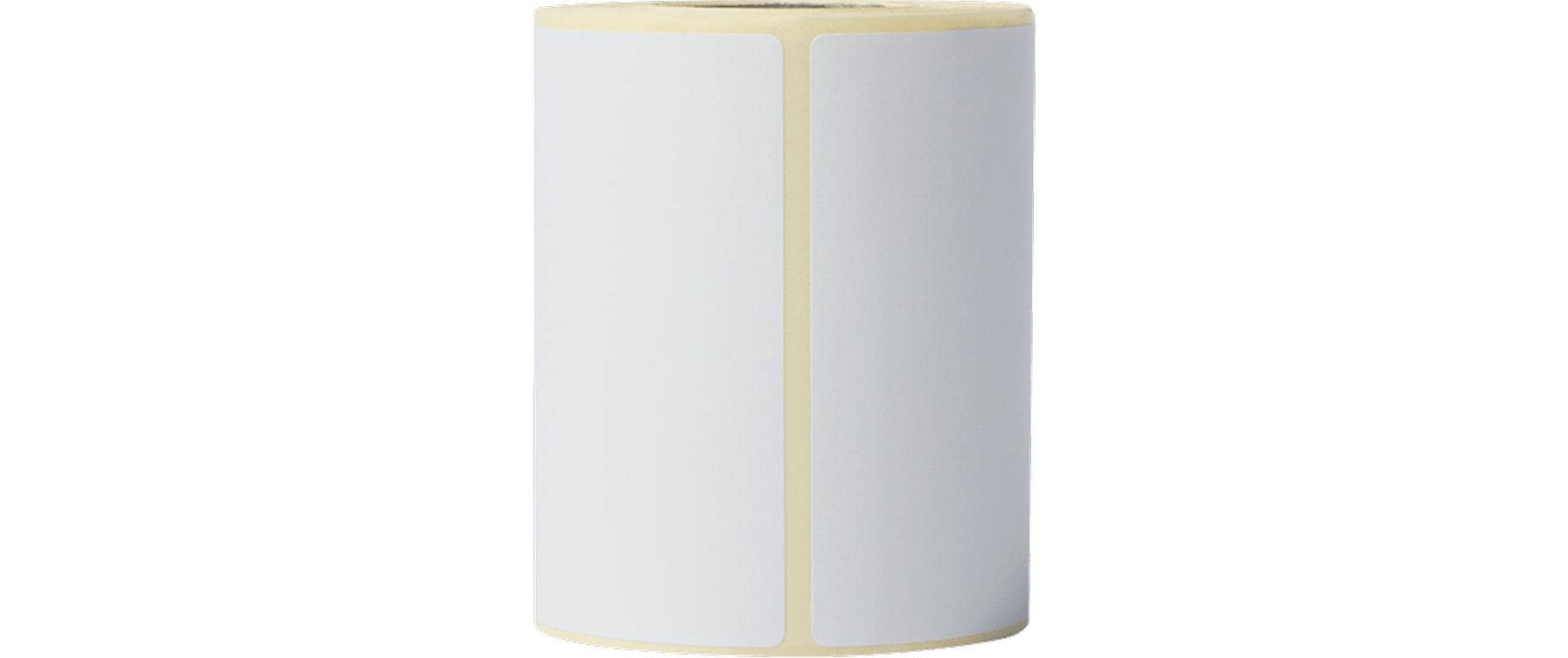 Brother Selbstklebendes Druckeretikett, 76 mm × 44 mm, weiss, für RJ-3150, TD-4410D, TD-4420DN und andere