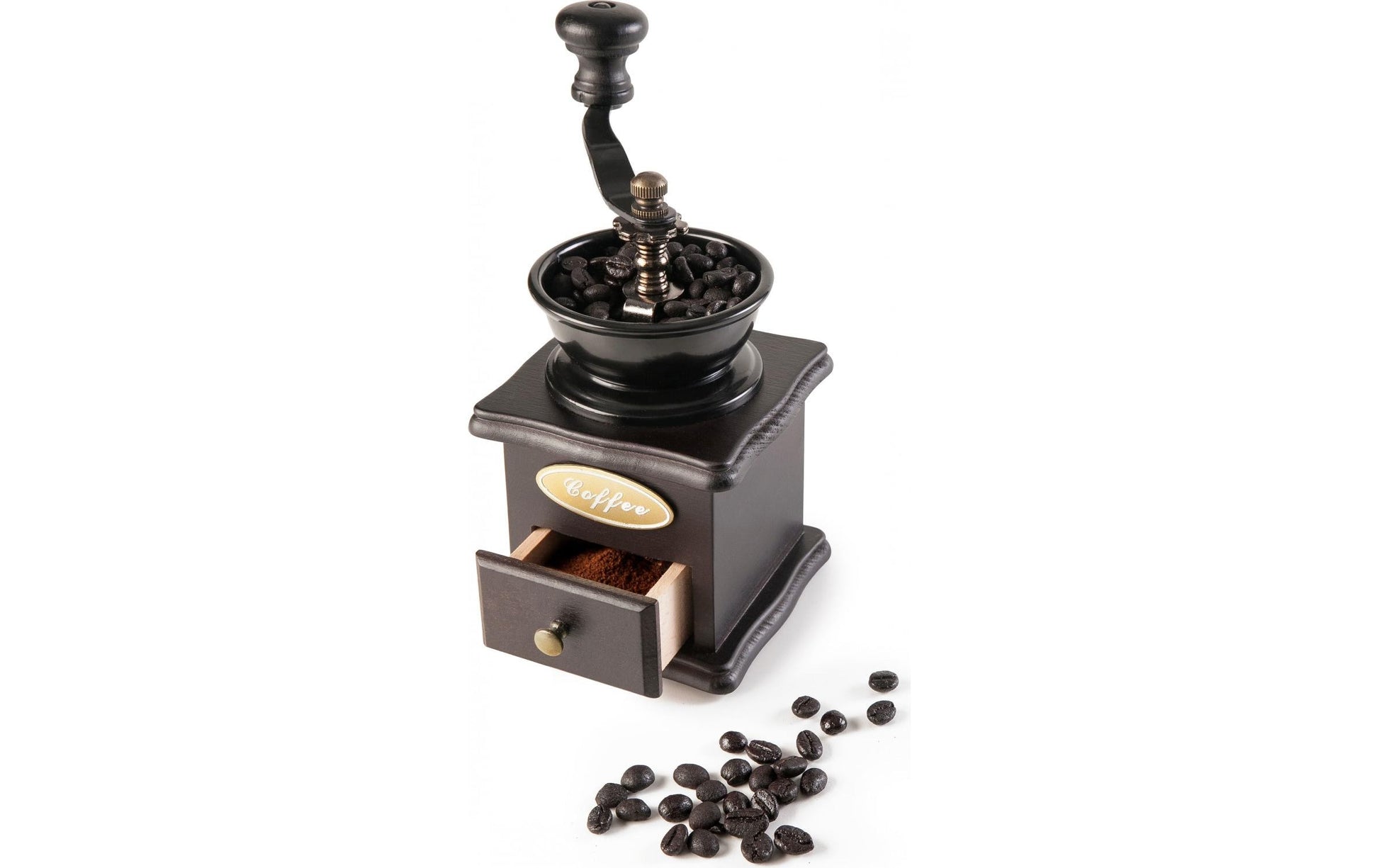 Ibili Kaffeemühle 10 × 10 cm, Edelstahl/Holz, Braun, Manuell