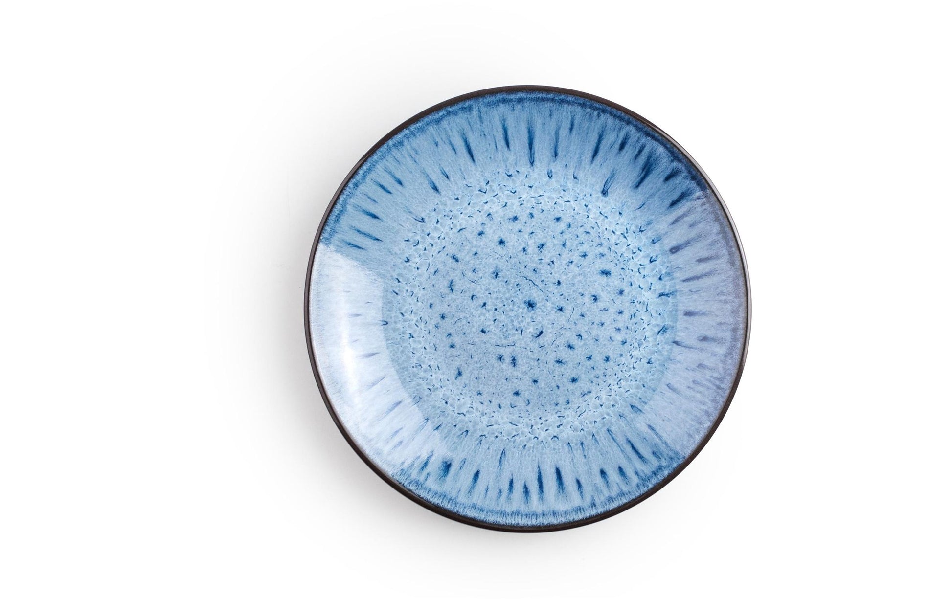 Ibili Normandia Speise-Service – 12-teilig, Ø 27/20,7/19,9 cm, Porzellan, Blau, spülmaschinenfest