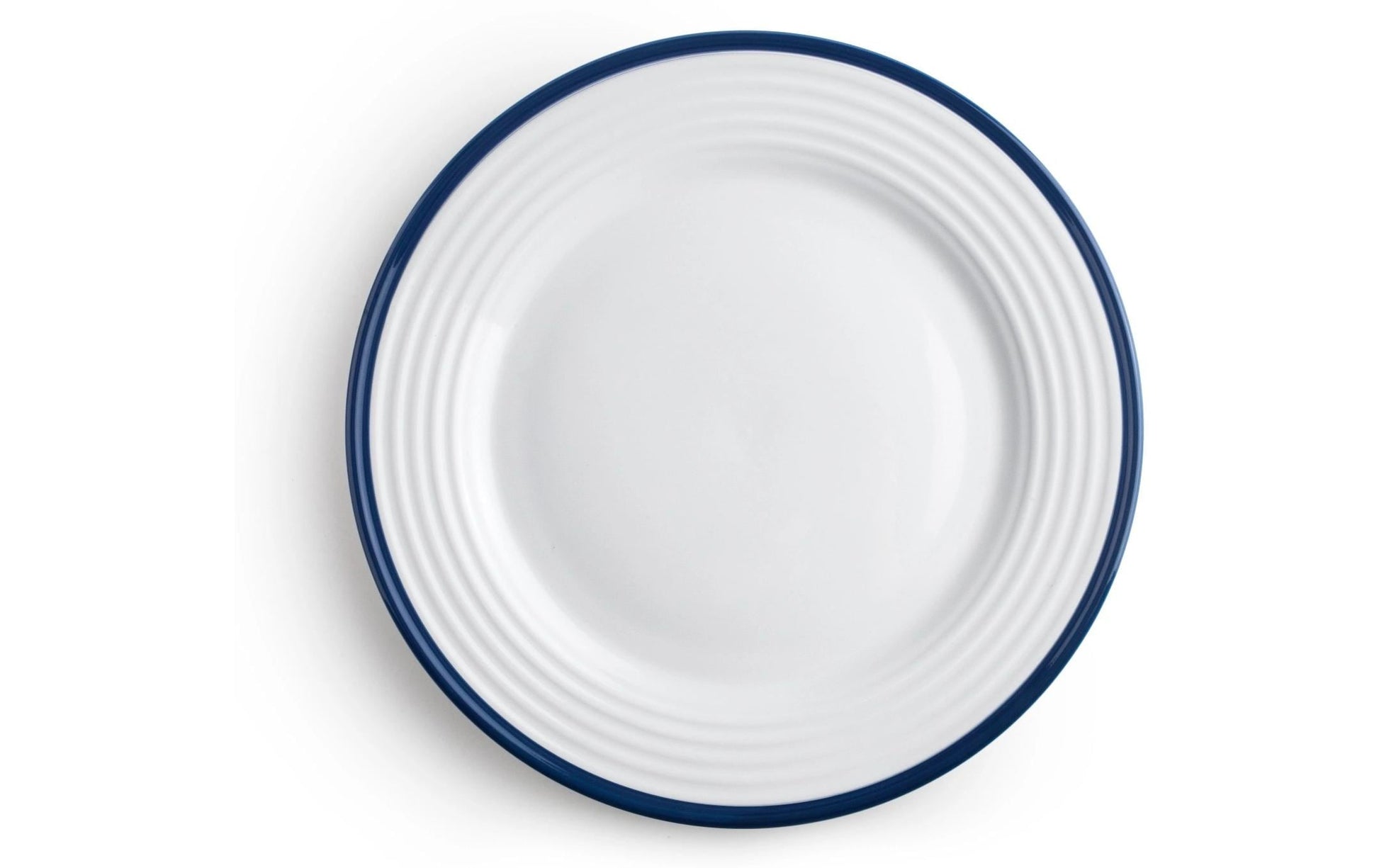 Ibili Speise-Service Provence – Set 12-teilig, Ø 27,1 cm, Porzellan, Blau/Weiss, spülmaschinenfest