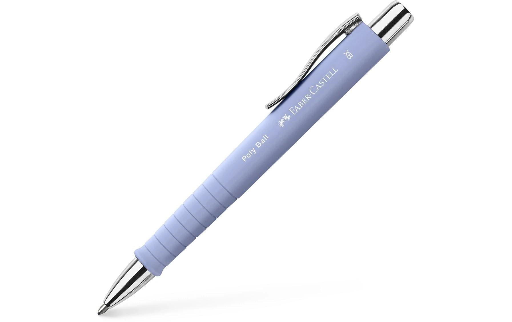 Faber-Castell Poly Ball XB Kugelschreiber – Blau, Violett, Kunststoff (64% Recycelt), dokumentenecht, nachfüllbar