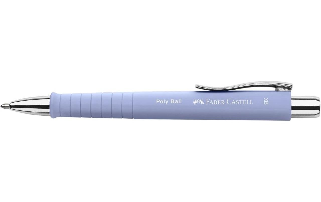 Faber-Castell Poly Ball XB Kugelschreiber – Blau, Violett, Kunststoff (64% Recycelt), dokumentenecht, nachfüllbar