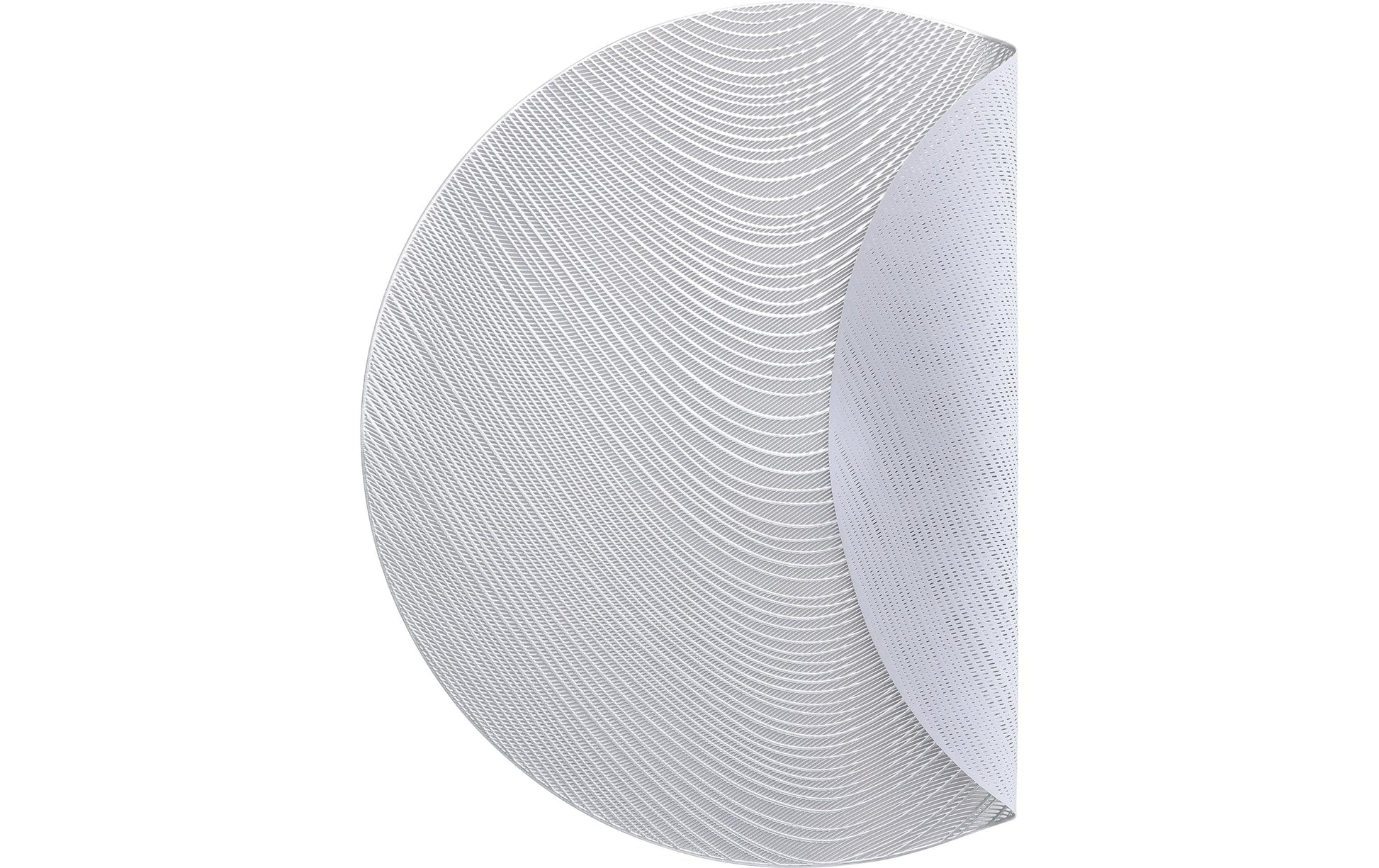 Eglo Tischset Pengandan – rund, Kunststoff, silber, Ø38 cm
