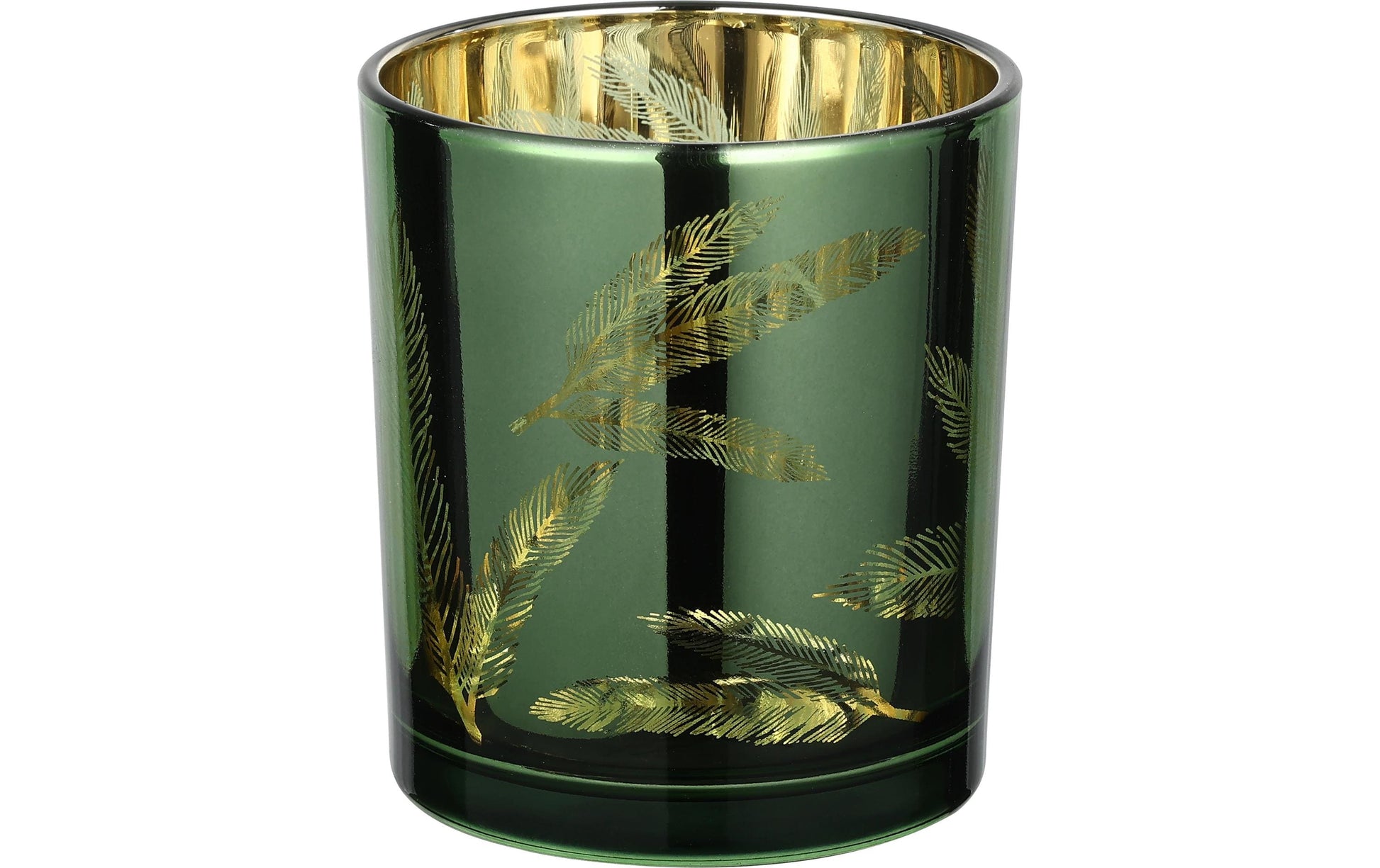 EGLO LUKUT Windlicht – Glas, grün – Ø 8,8 × 10 cm