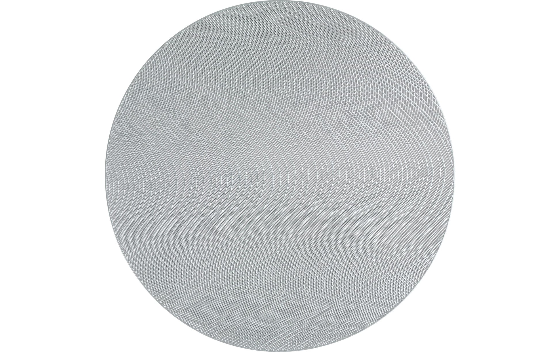 Eglo Tischset Pengandan – rund, Kunststoff, silber, Ø38 cm