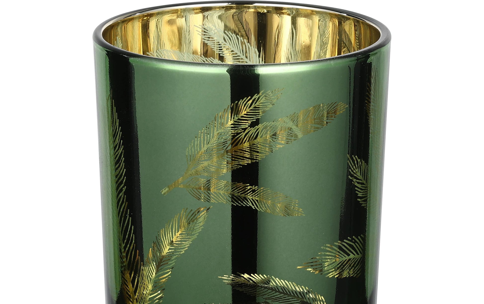 EGLO LUKUT Windlicht – Glas, grün – Ø 8,8 × 10 cm